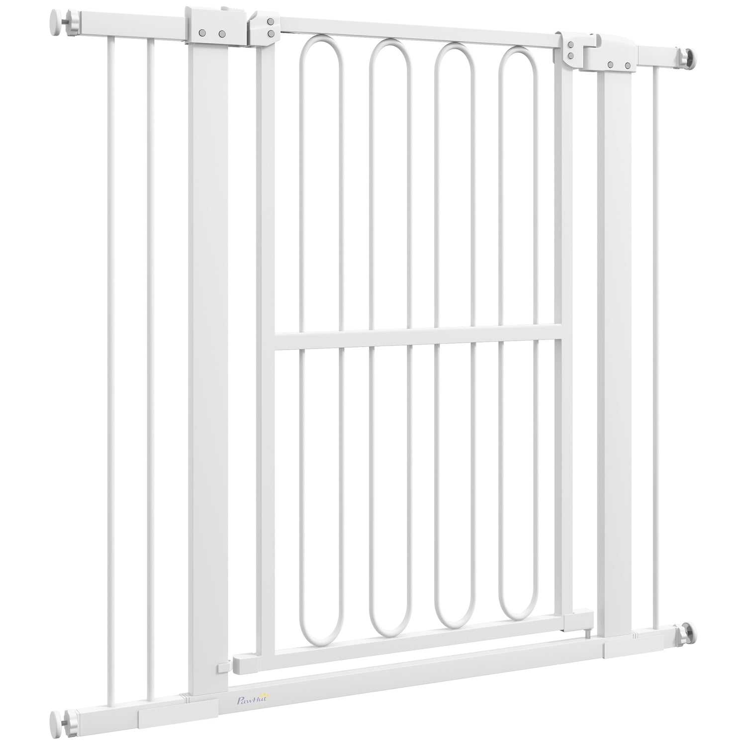 Dog Door Gate, 76-104 cm, No-Drill, Låsbar, Stål