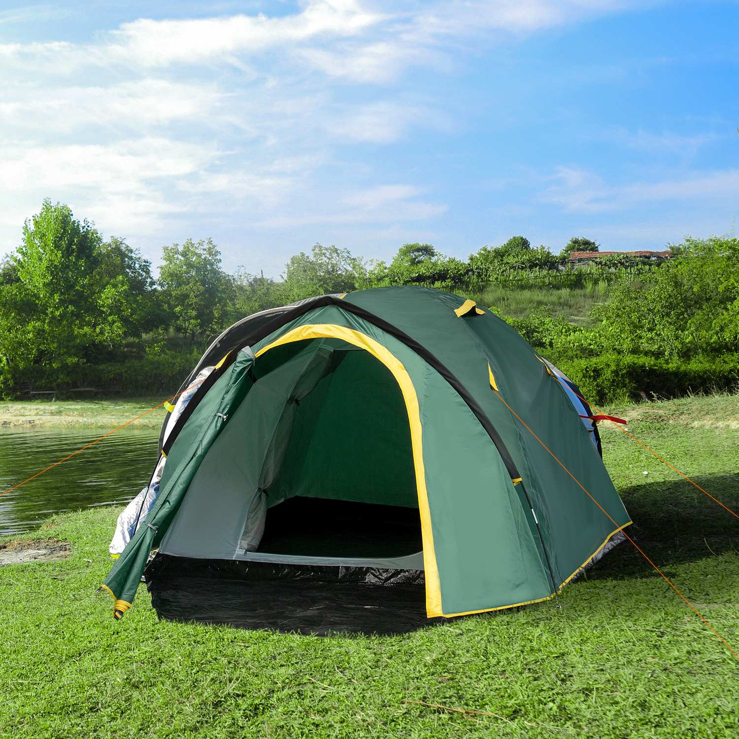 Dome campingtält för 2-3 personer, lätt, väderbeständig