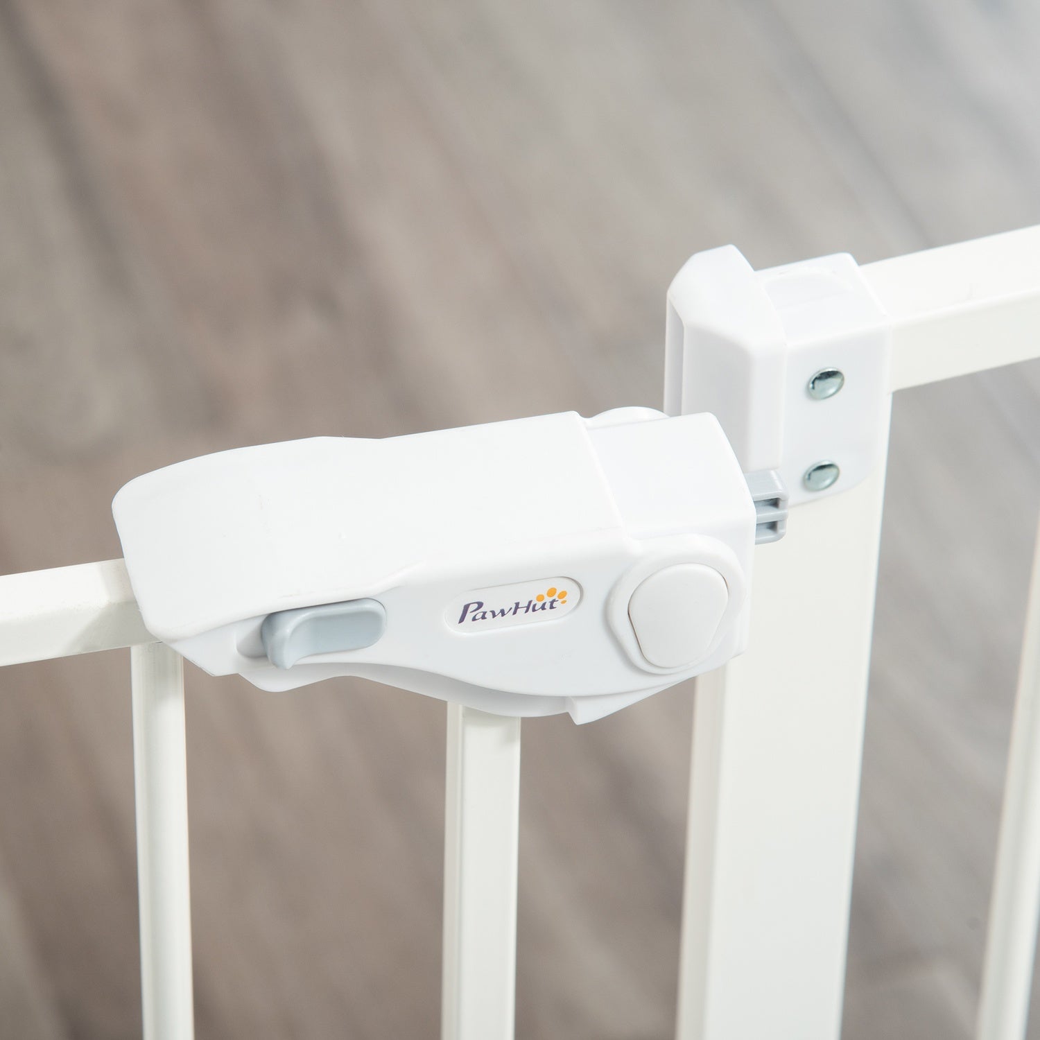 Grind för hundar och bebisar – ingen borrmaskin, automatisk stängning, 74-80 cm