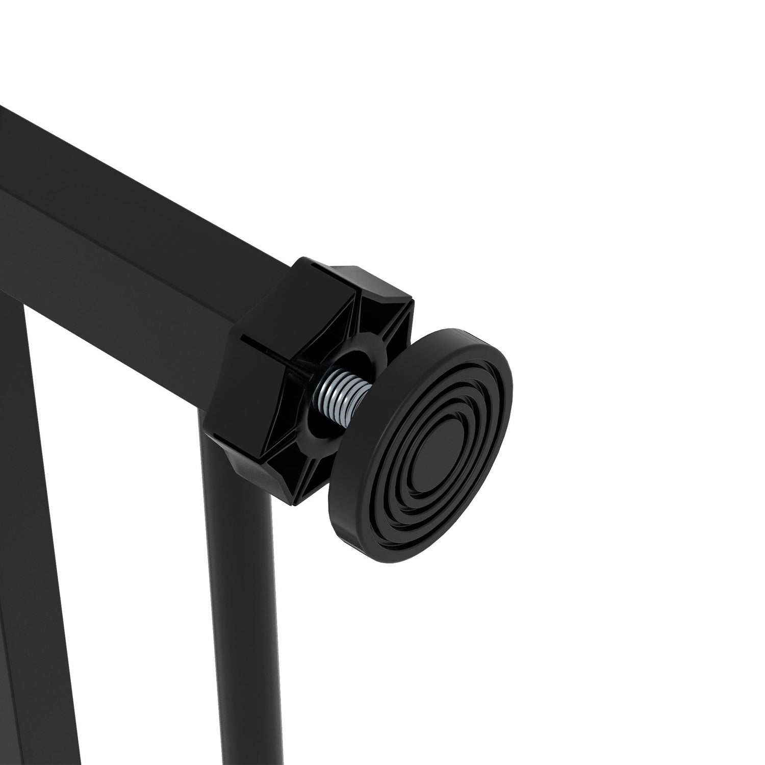 Hundsäkerhetstrappgrind, 74-80 cm, Metall & Plast, Svart