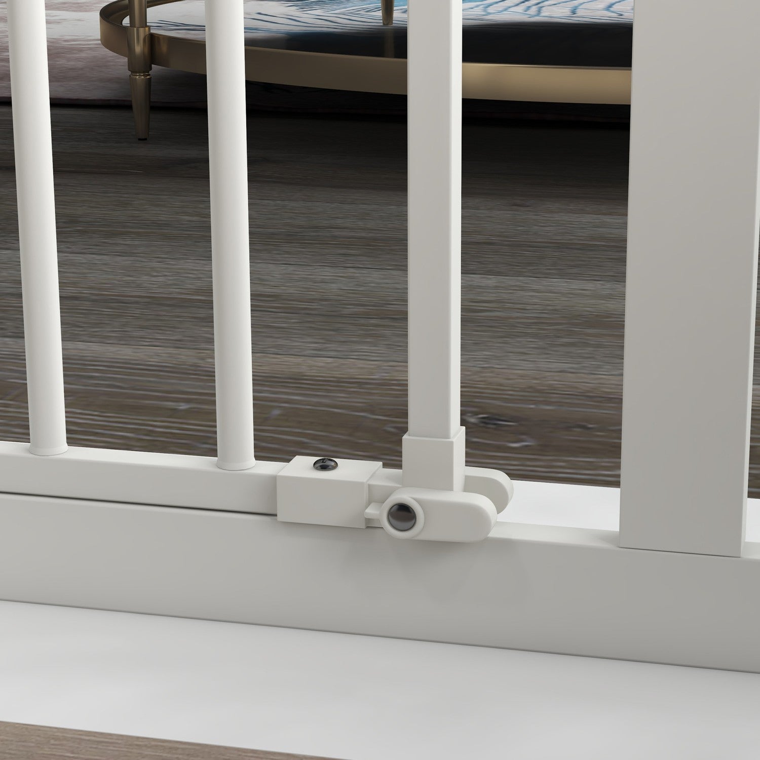 Dog Safety Gate – Expanderbar metall, No-Drill, 74-94 cm