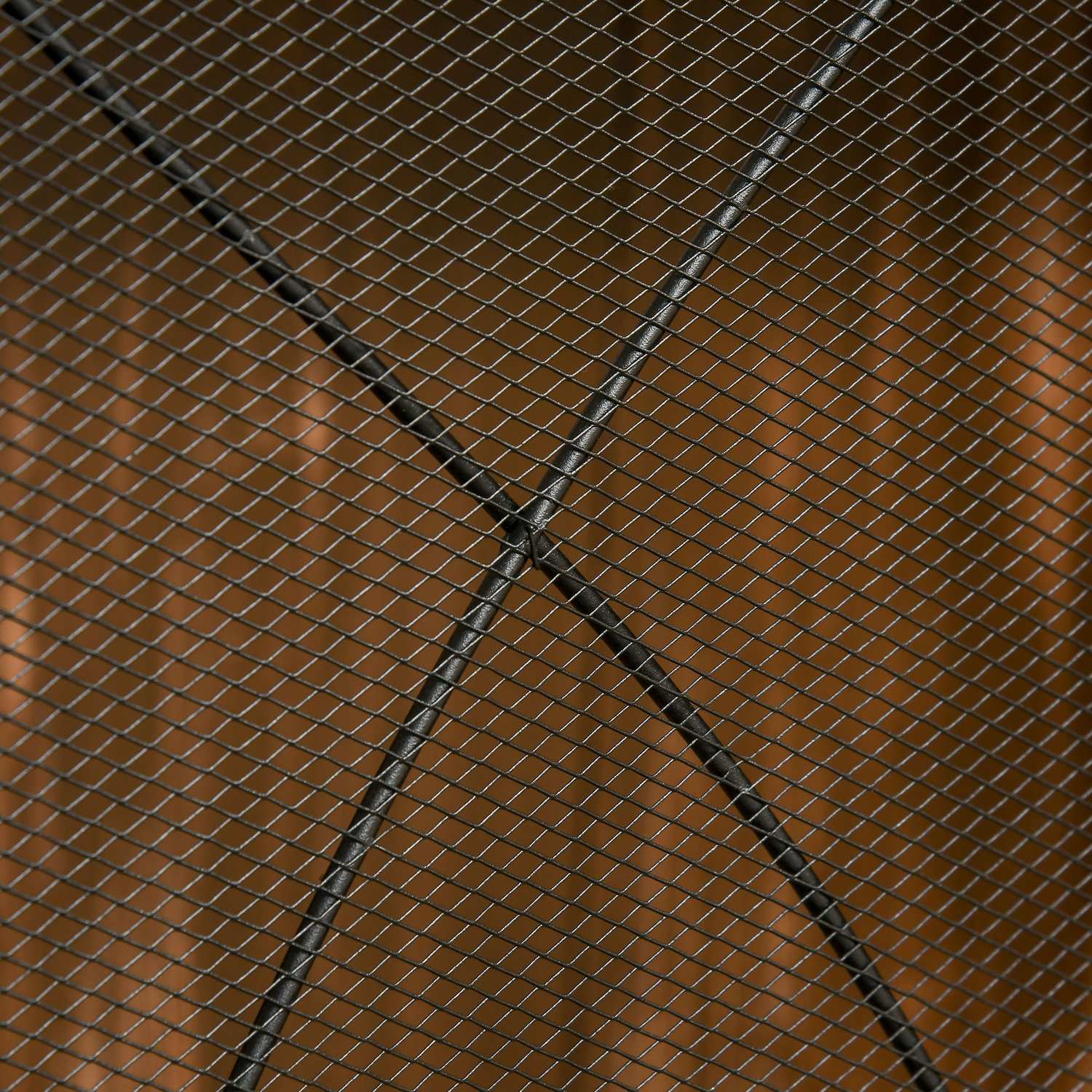 Vikbart svart metall eldstadsskydd, 3-panel, 126 x 76cm