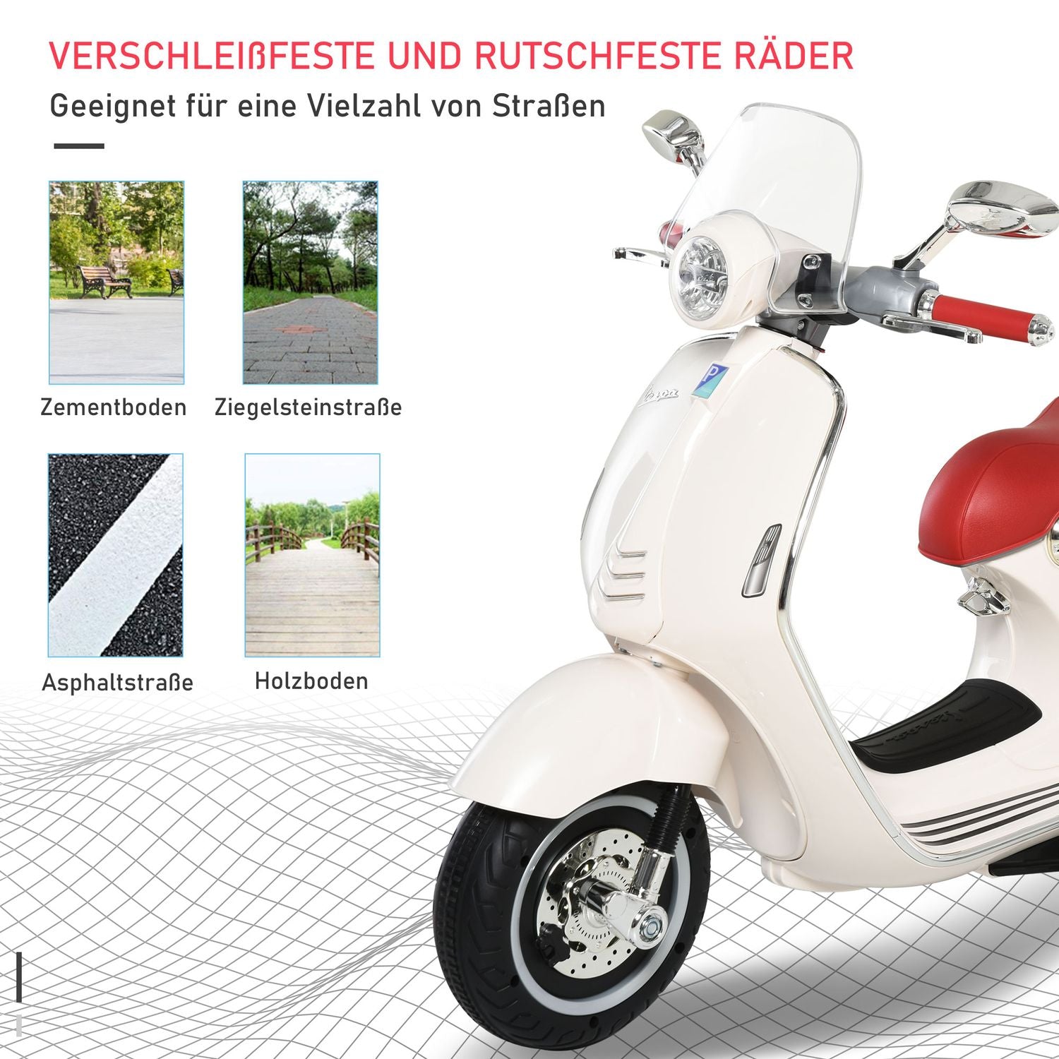 Elektrisk barnmotorcykel med MP3 och lampor, 3-6 år
