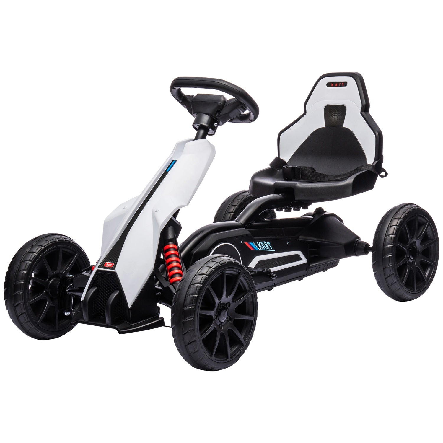 Elektrisk Drift Go-Kart för barn, 12V, 3-8 år, Vit