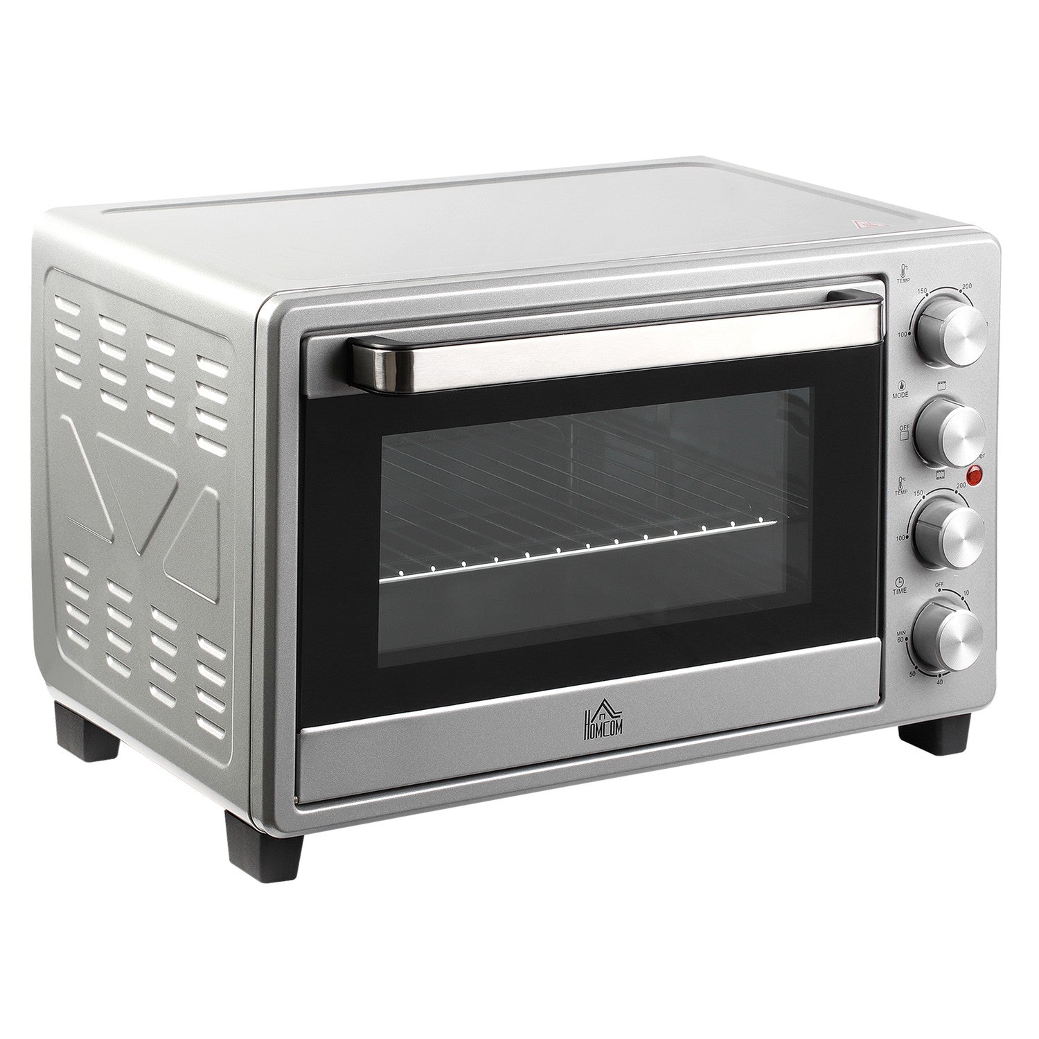 Elektrisk Miniugn 32L, 1600W, Rostfritt Stål & Glas