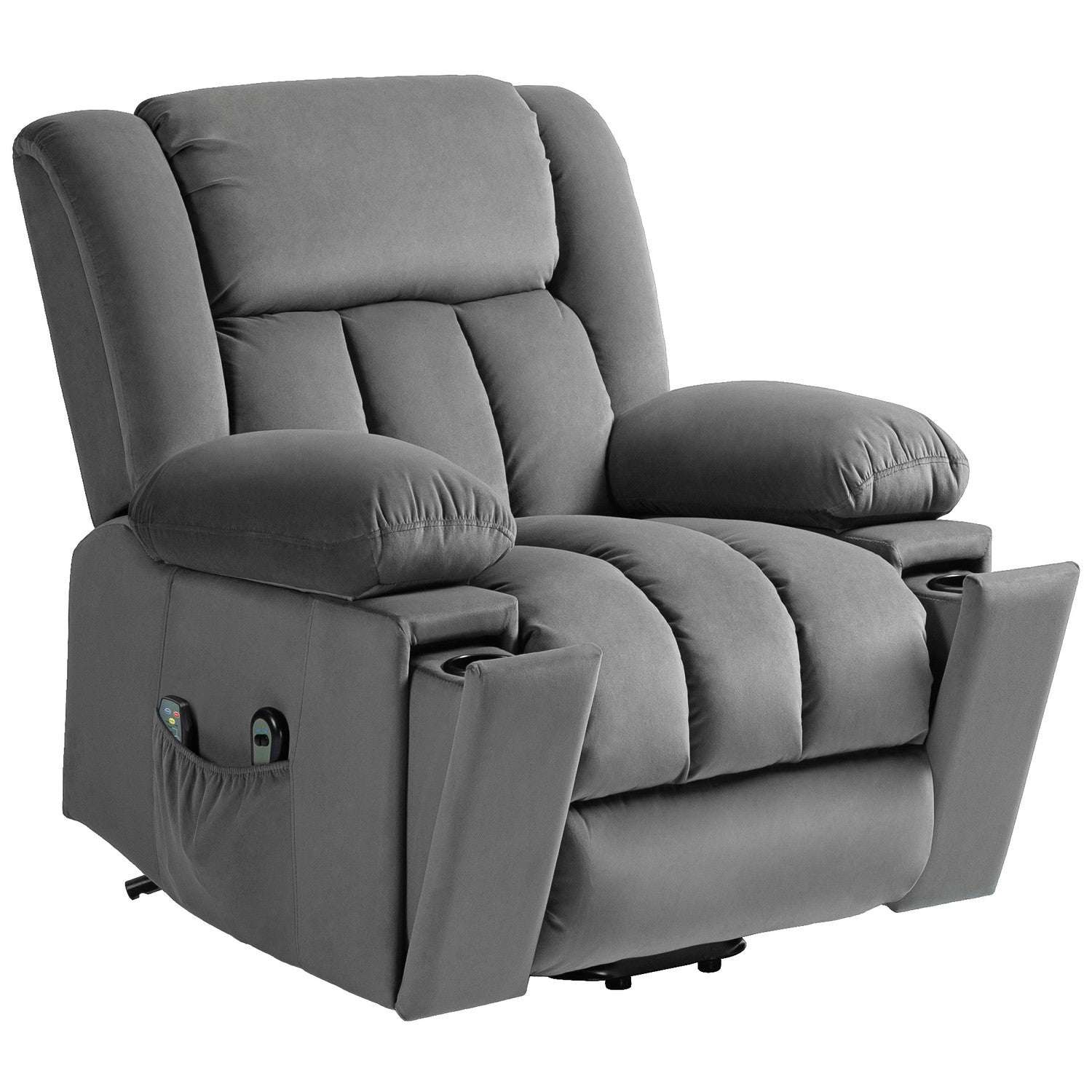 Elektrisk vilstol med massage-, värme- och USB-portar