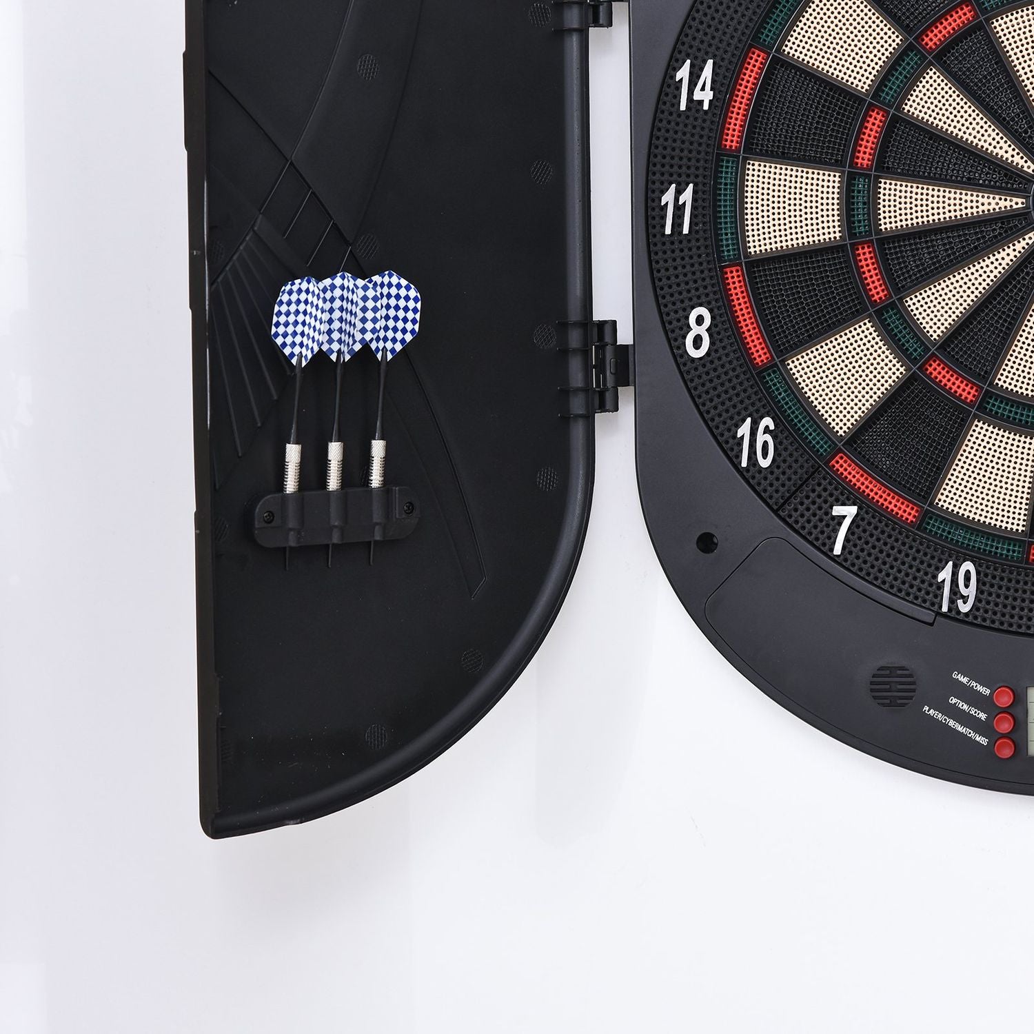 Elektronisk darttavla med dörr, automatisk poängsättning, 26 spel