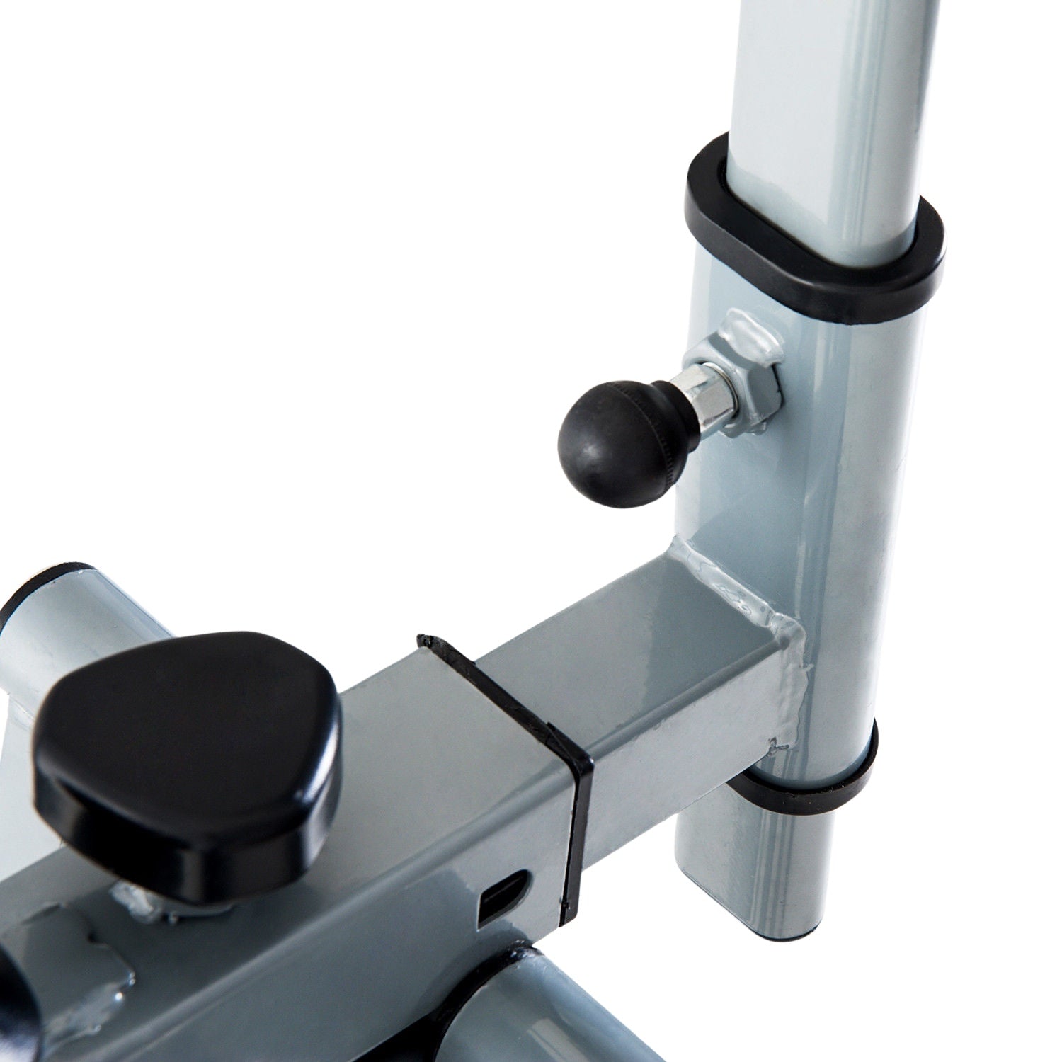Elliptisk crosstrainer – stål, silver, med LCD-skärm