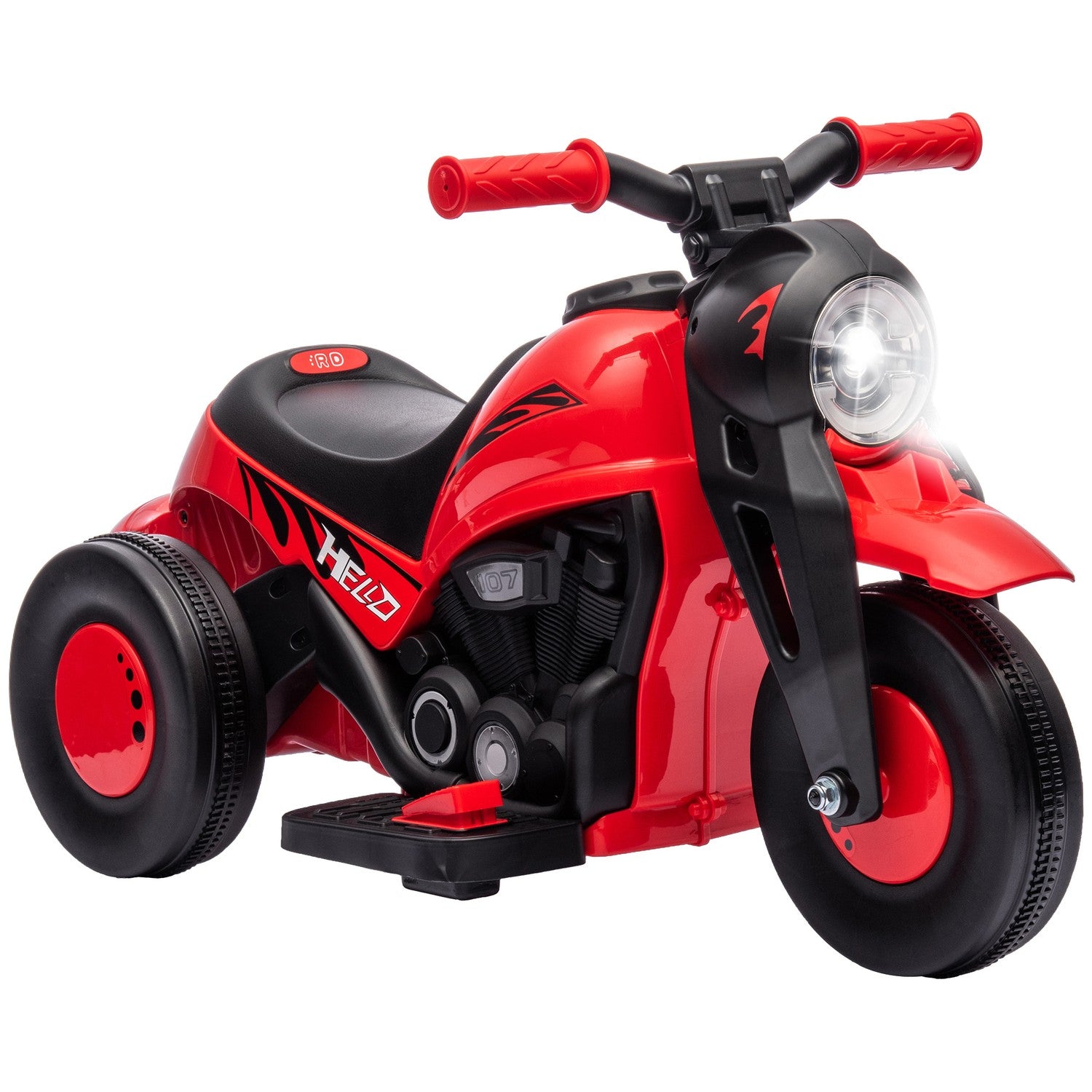 Elmotorcykel för barn, 6V med musik, 2,5-3 km/h, 2-5 år
