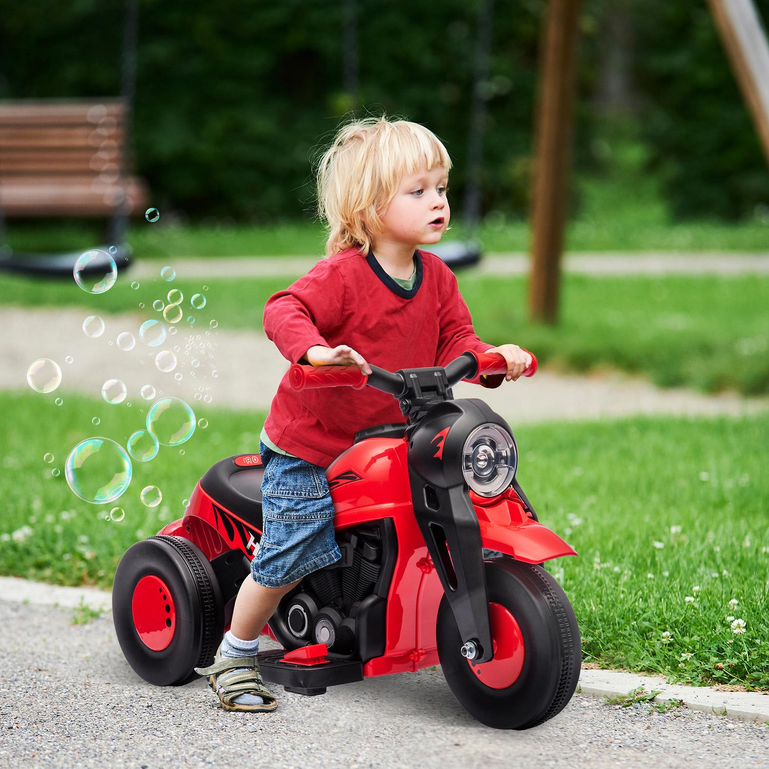 Elmotorcykel för barn, 6V med musik, 2,5-3 km/h, 2-5 år