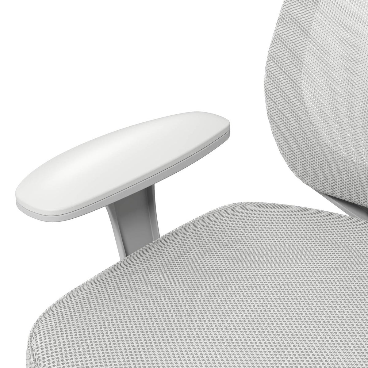 Ergonomisk kontorstol, justerbar høyde, grå, 360° dreibar