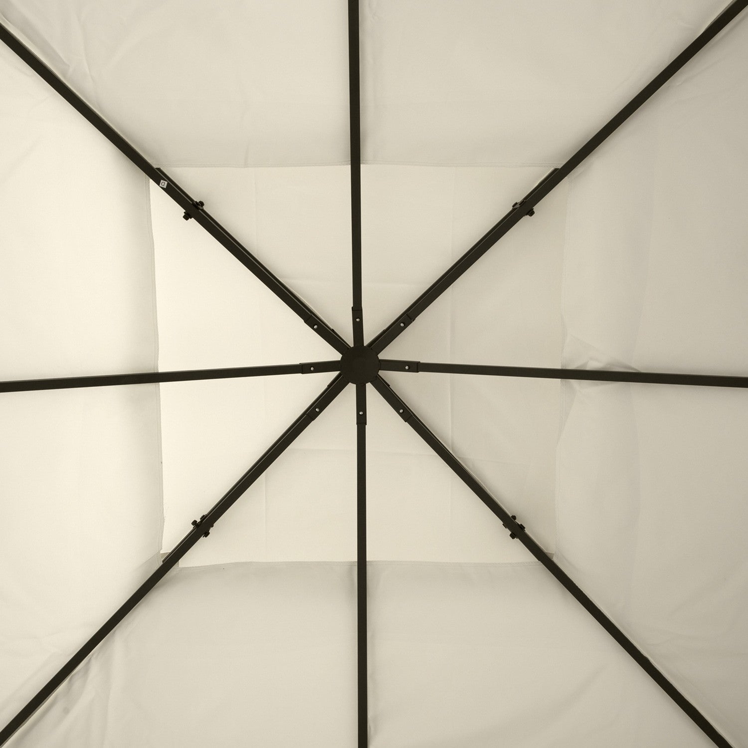 Metal Gazebo Ersättningstak, 3x3M, Cream Polyester