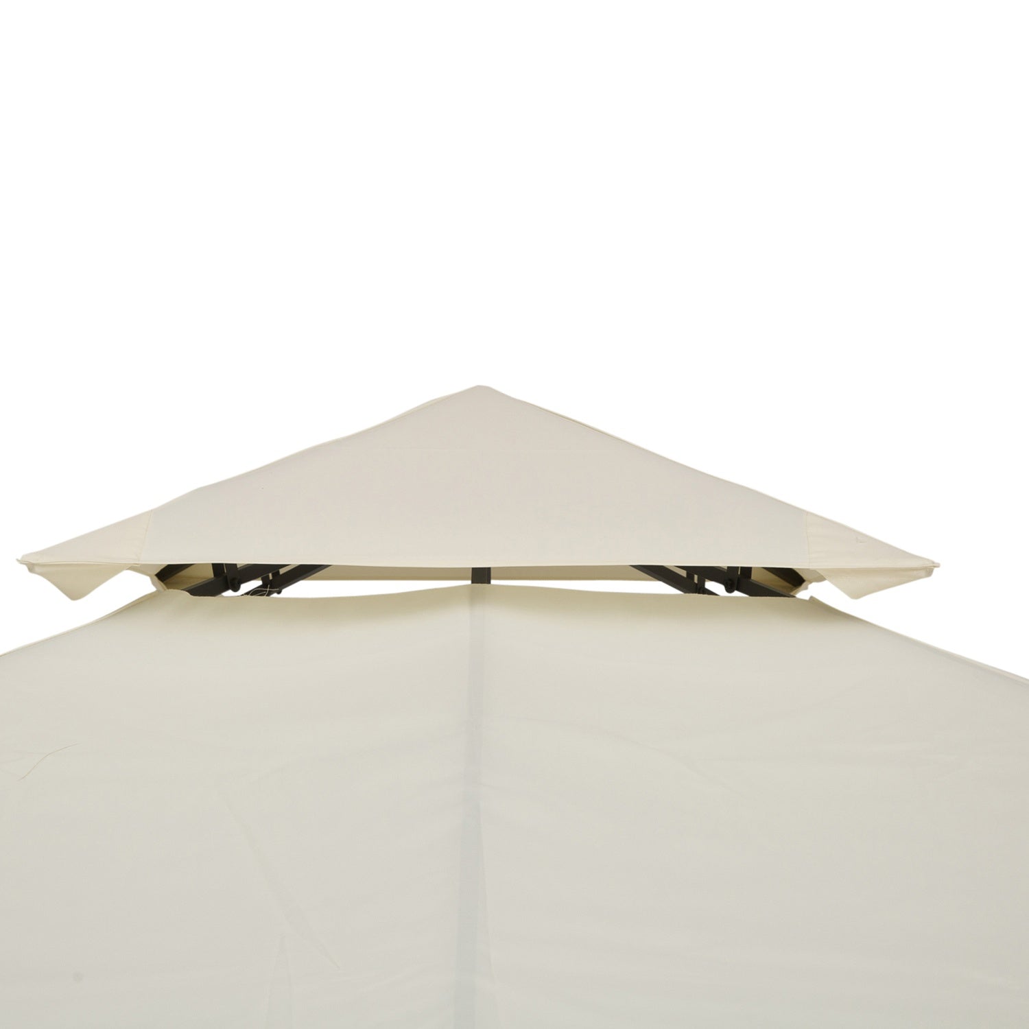 Metal Gazebo Ersättningstak, 3x3M, Cream Polyester