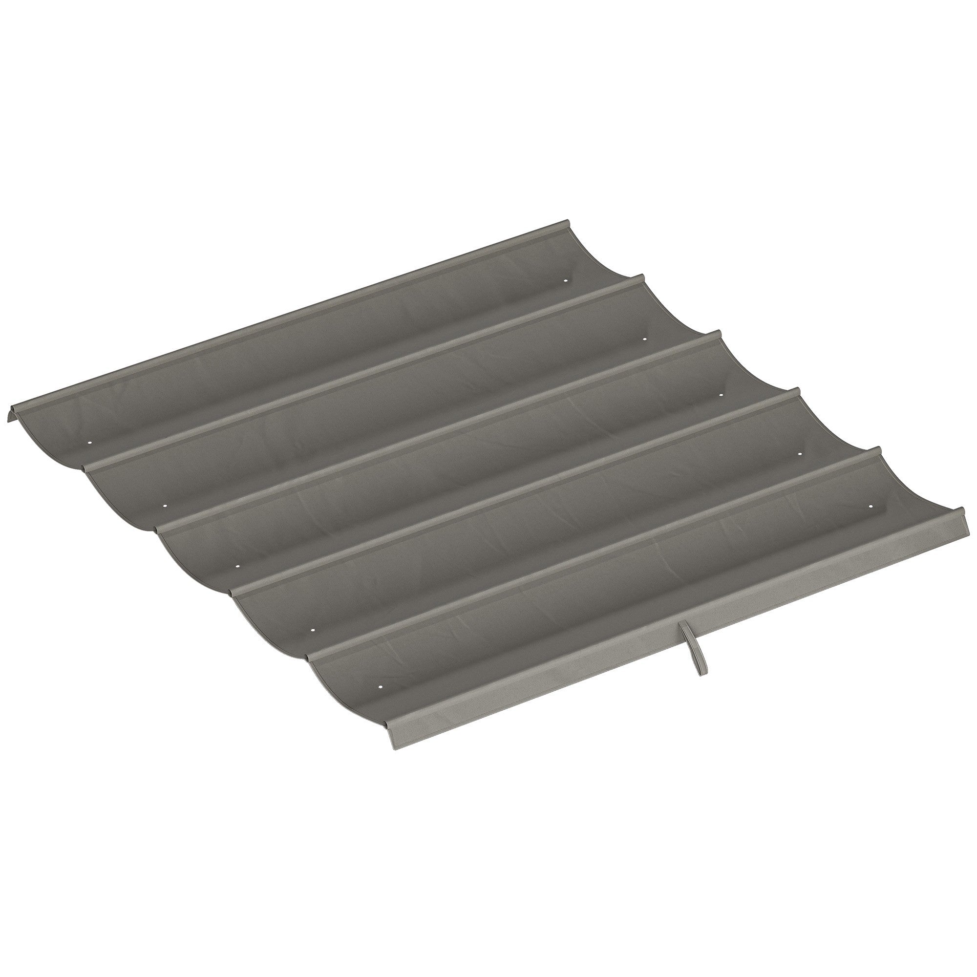Ersättningstak för 3x3m Pergola, Ljusgrå, Polyester