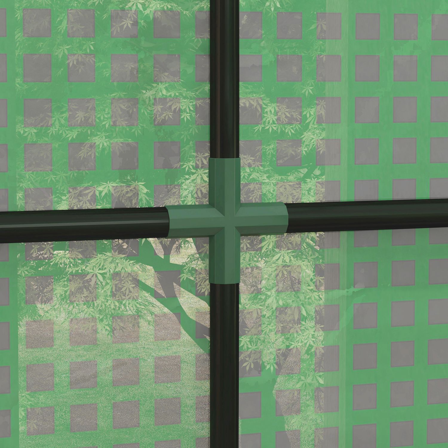 Trädgårdsväxthus, UV-skyddad, vindtät, PE-överdrag