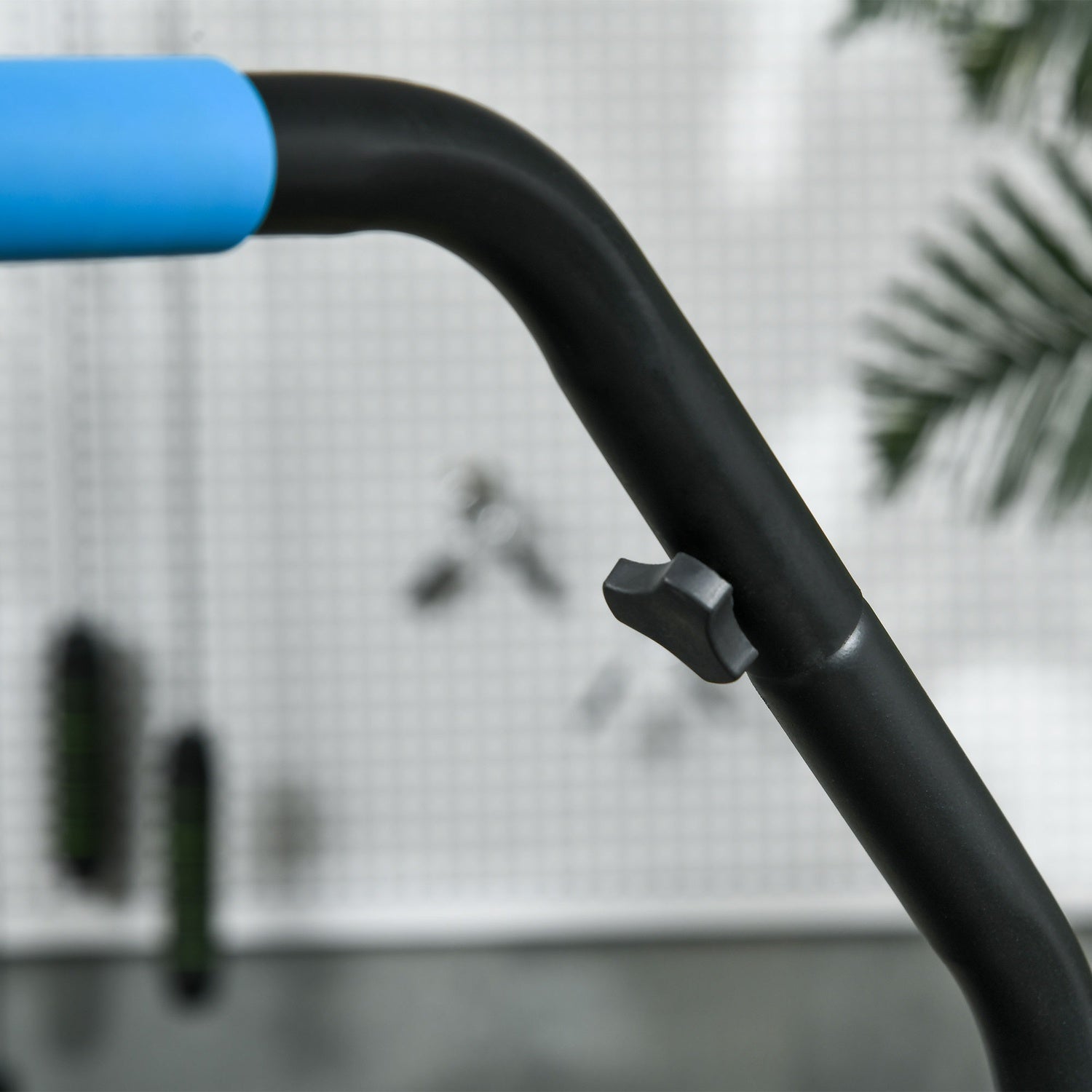 Vikbar fitnessstudsmatta, 100 kg, justerbart handtag, LCD