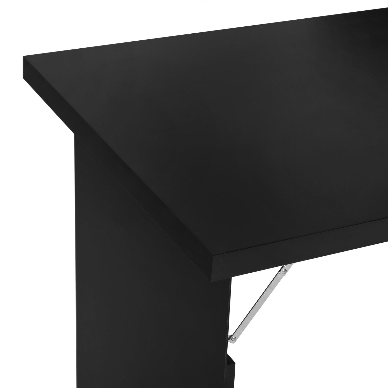Fällbart Väggskrivbord med Blackboard, Svart 60x94,5x147 cm
