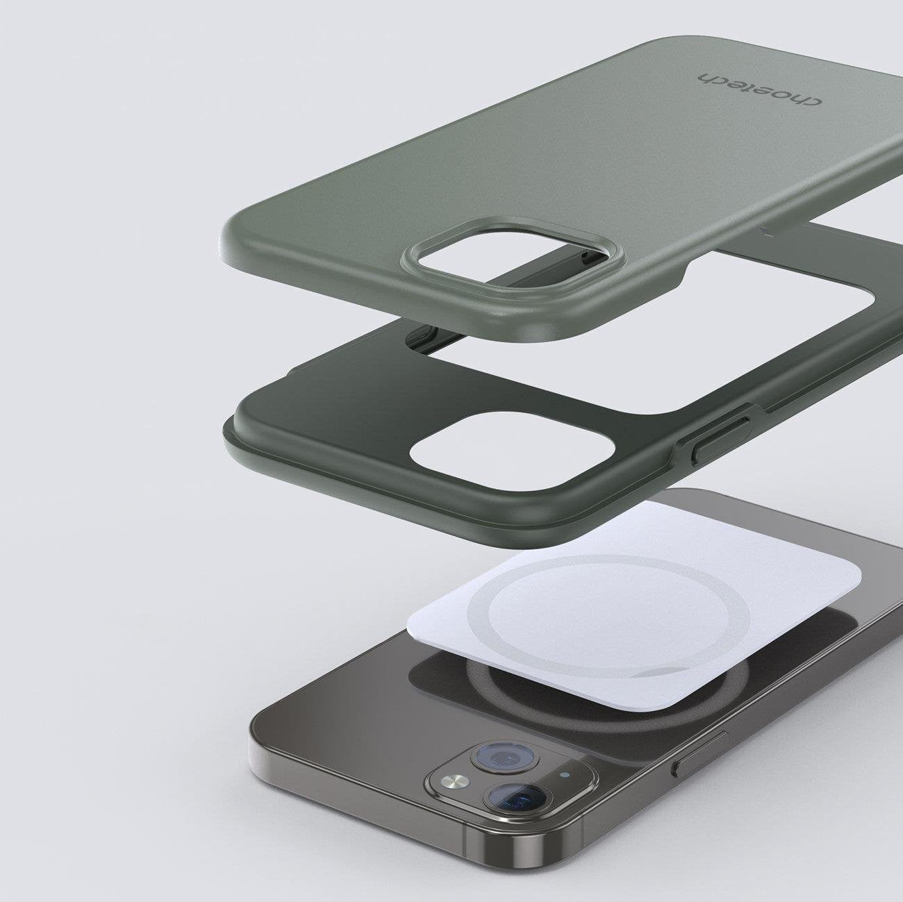 Fodral för iPhone 13 MFM Anti-dropp fodral grön