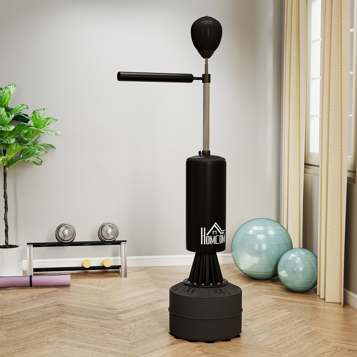 Fristående boksäck med Speedball, justerbar 155-205cm