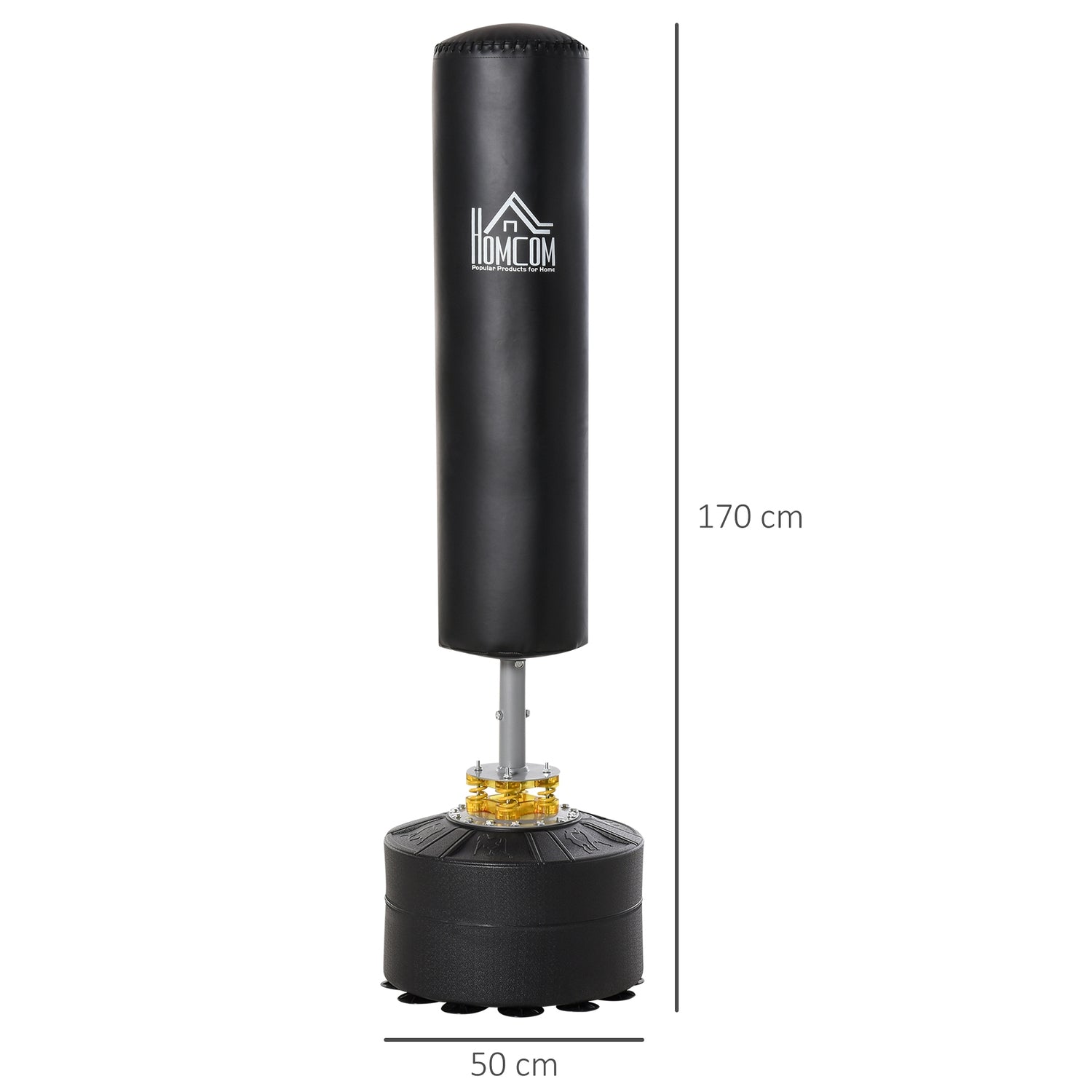 Fristående boxningssäck 170cm, Heavy Duty Med sugbas