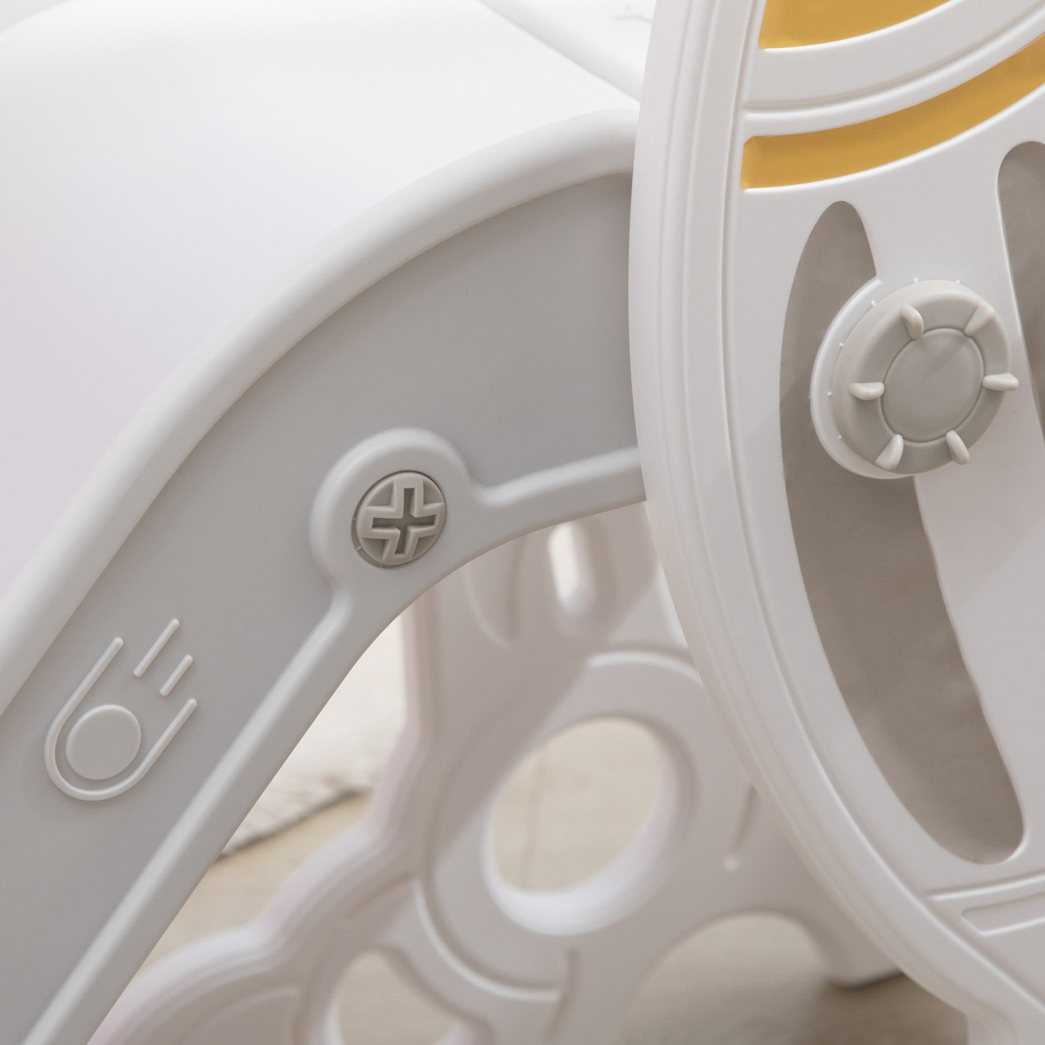 Fristående raketrutschbana för barn, grå och vit, 1,5-3 år