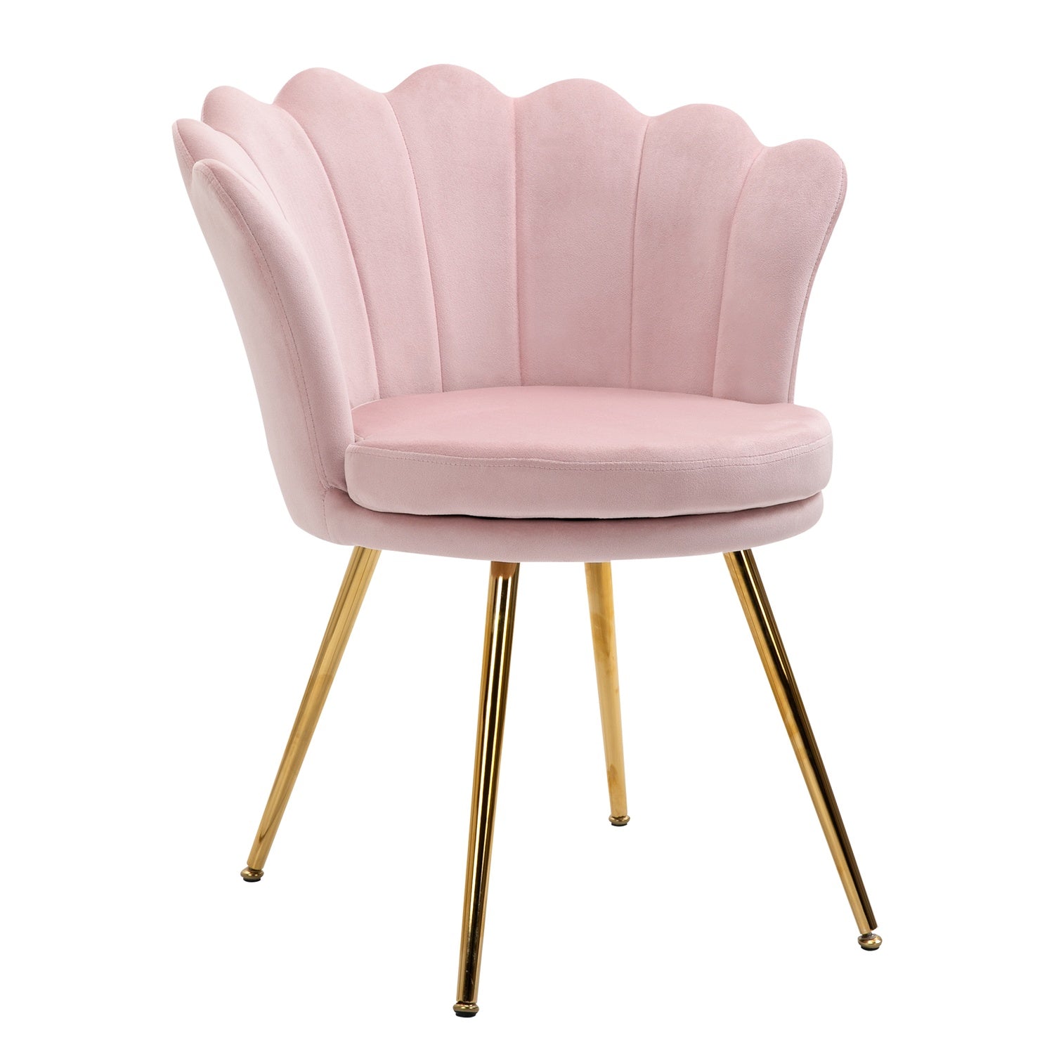 Pink Velvet Lounge Chair, Lotus Design, Metal Ben