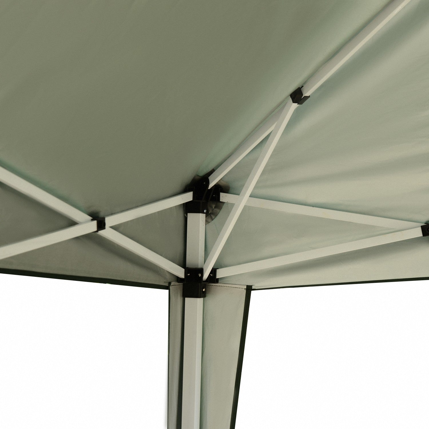 Pop-Up Gazebo 2,95x2,95M, UV-beständig hopfällbar stålram