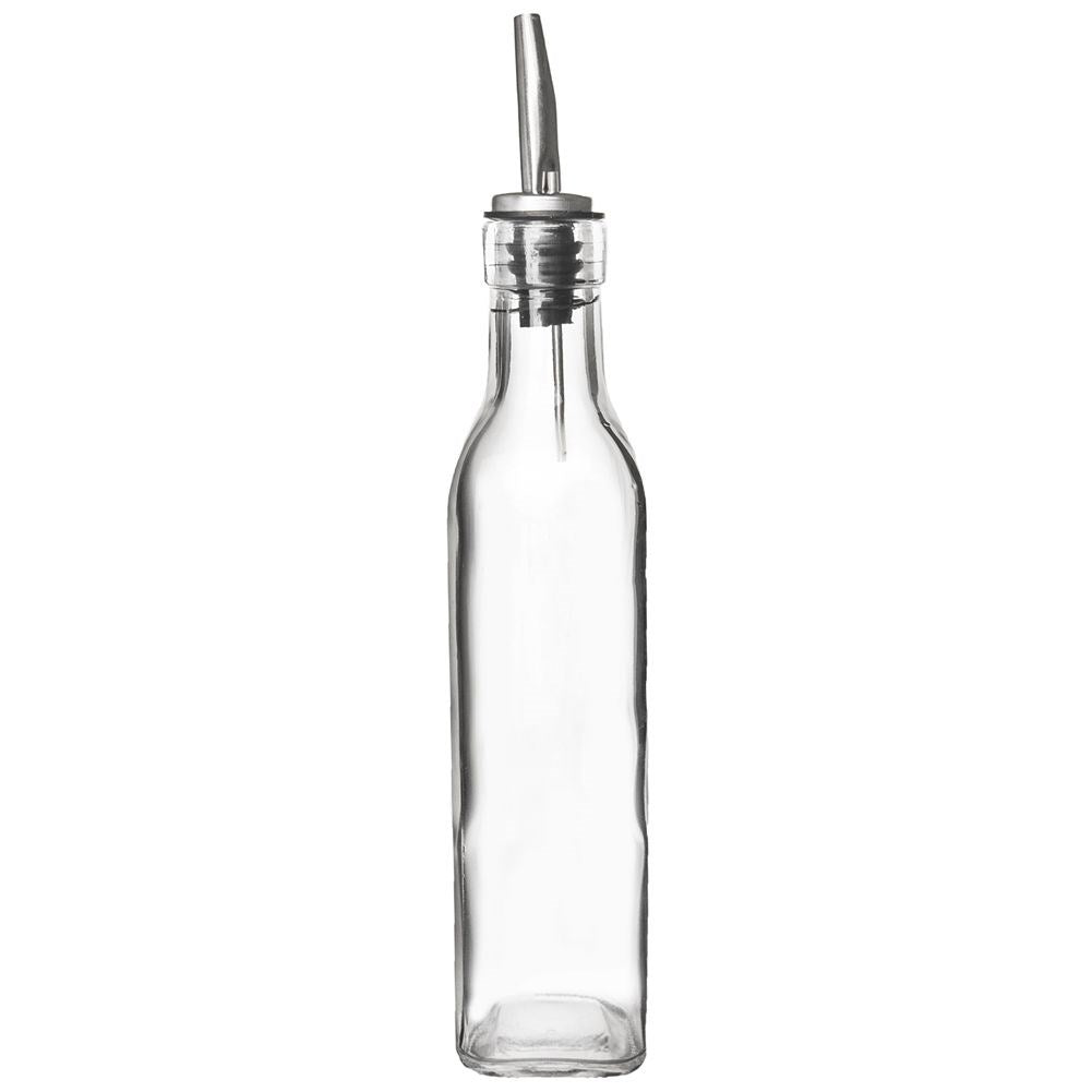 Glasflaska för olja/vinäger med doseringsfunktion