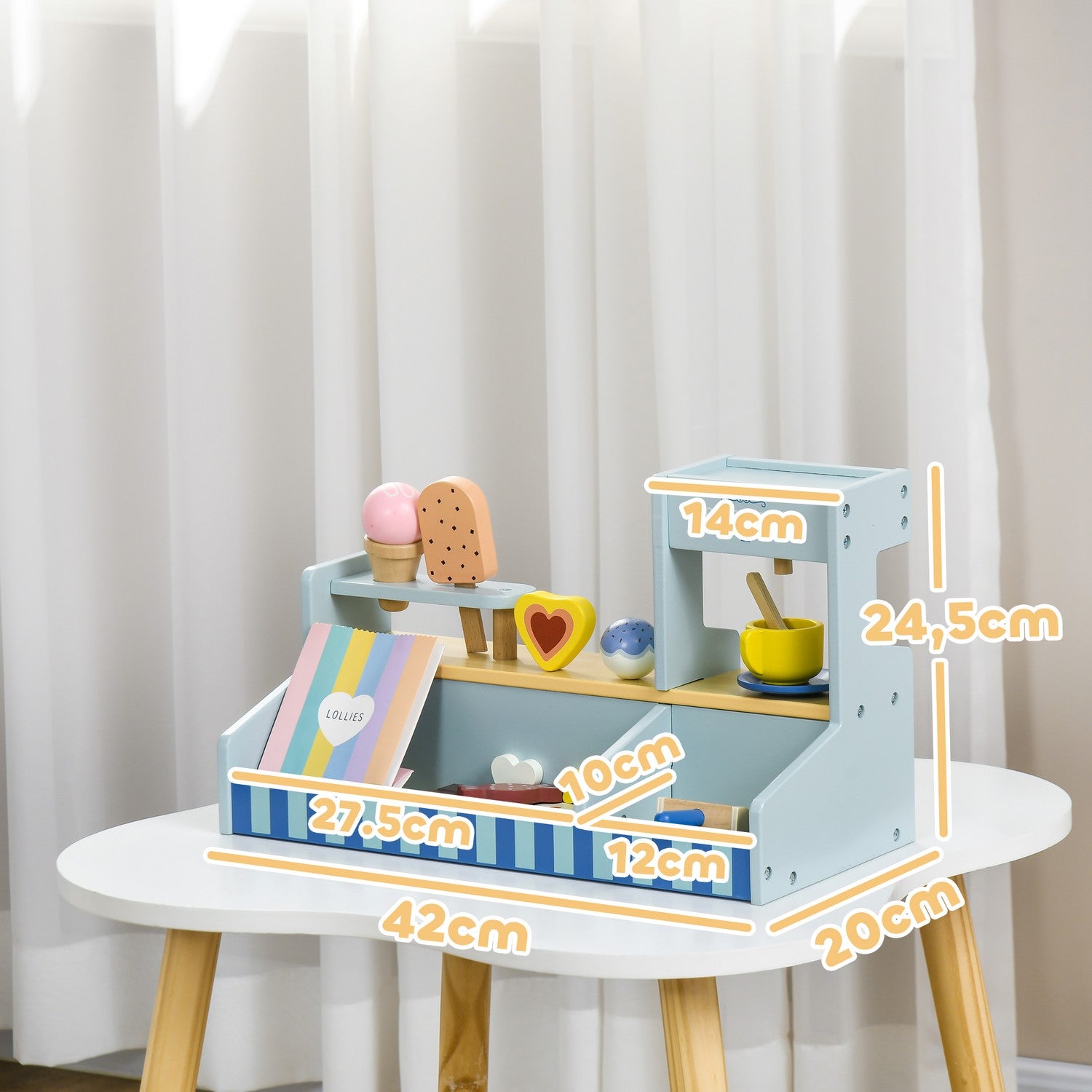 Glassbutik för barn, Ljusblå, 2-5 år
