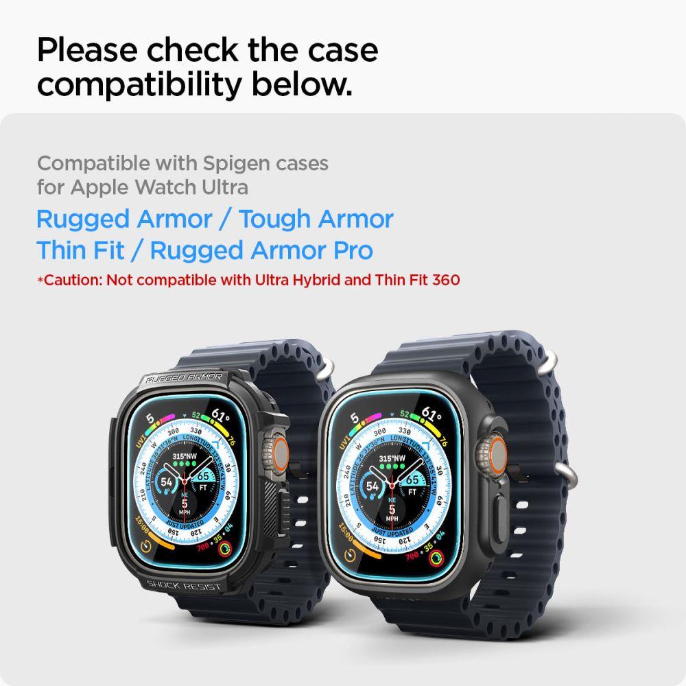 GlastR EZ Fit härdat glas för Apple Watch Ultra 49mm SET med 2 st.