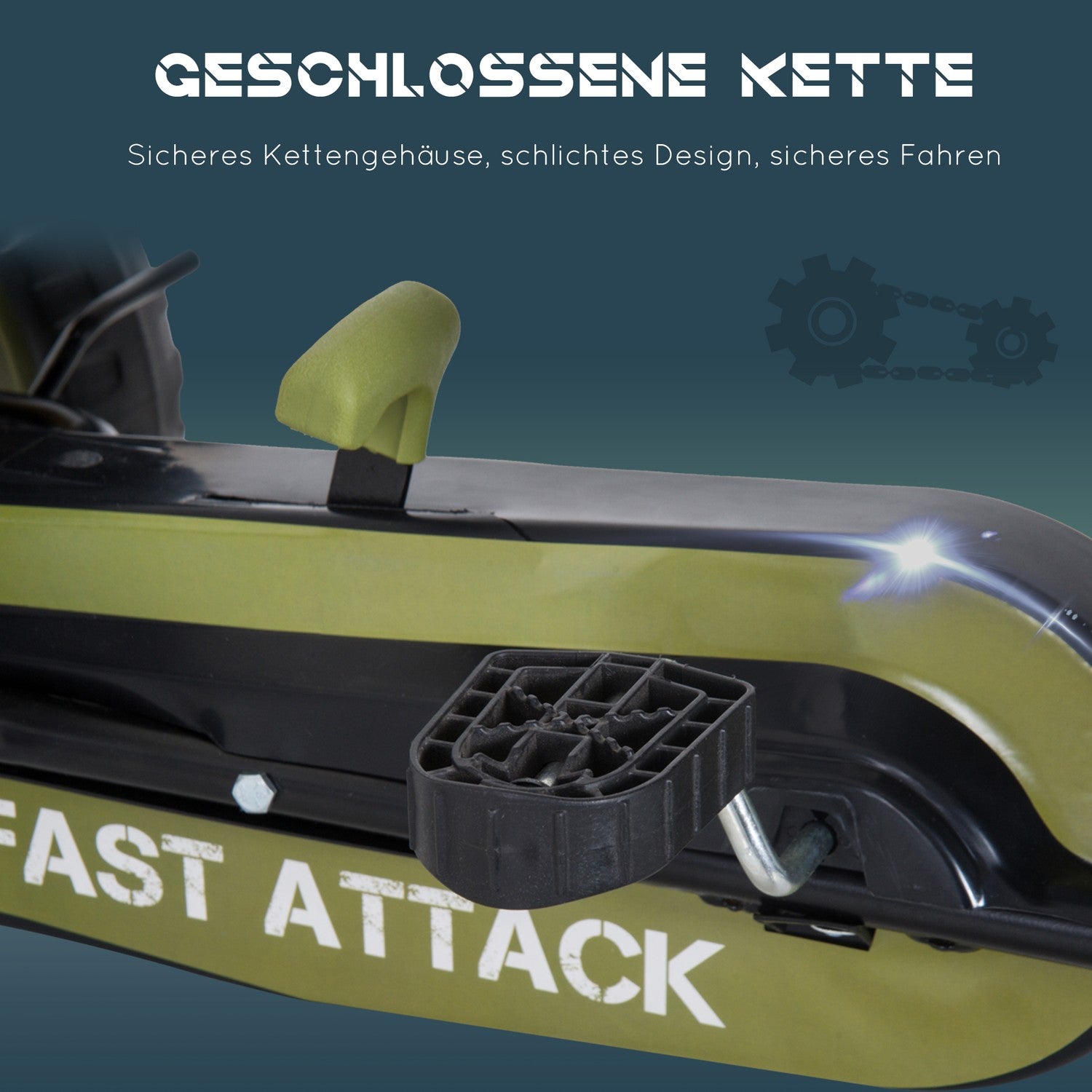 Green Kids Go Kart – Handbroms, justerbar sits, 3+ år