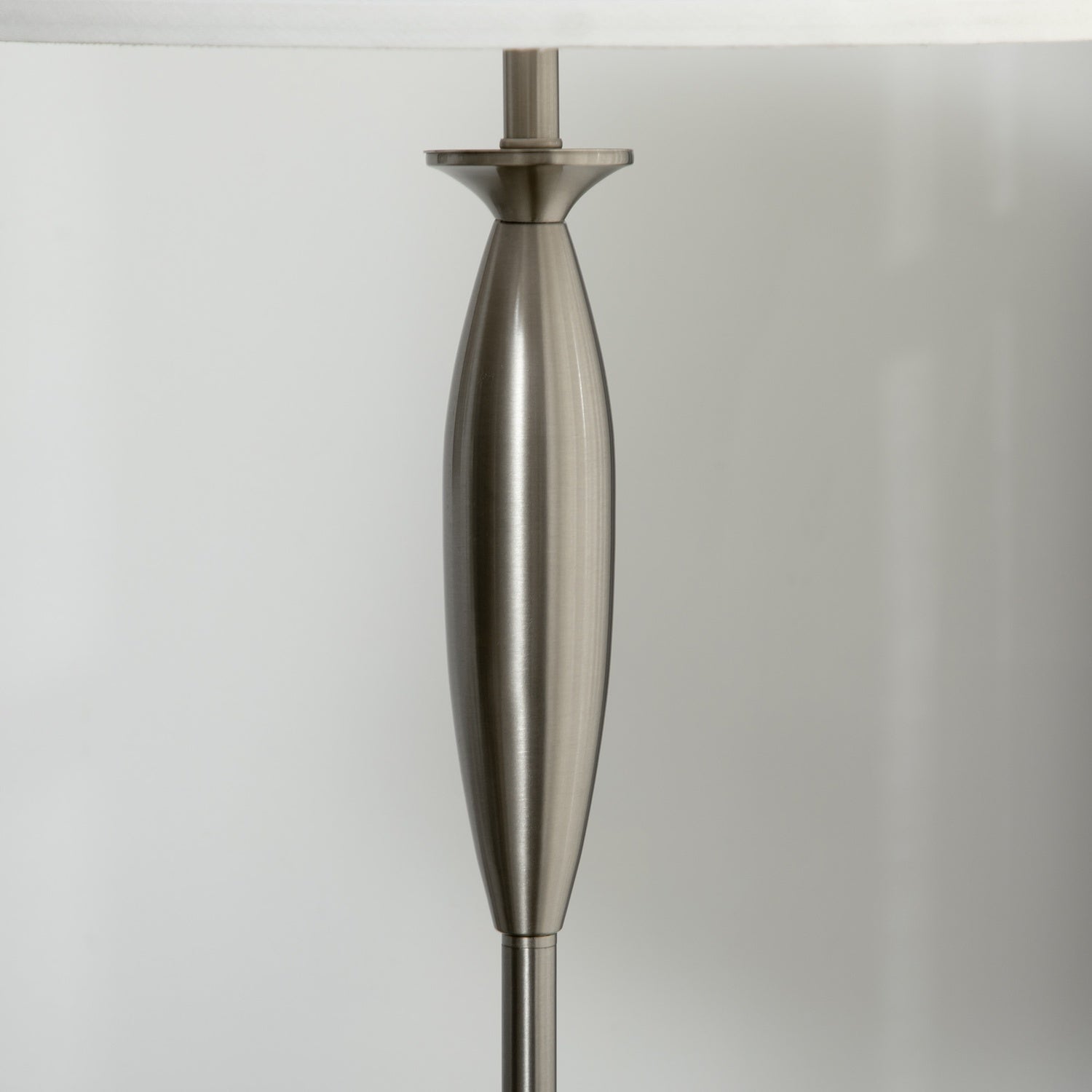 Golv- & bordslampssats, Silver & Vit, E27, 3-delad