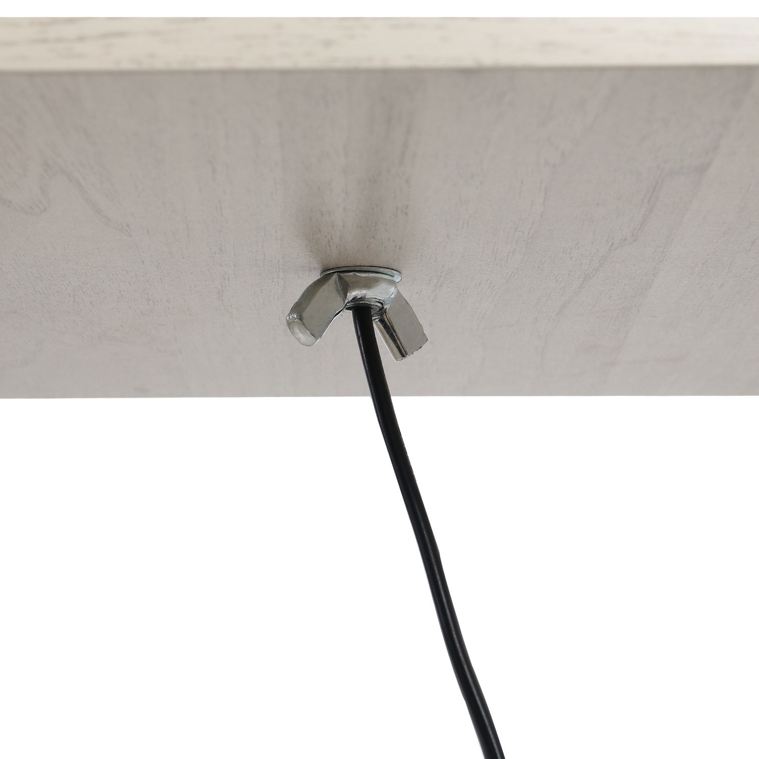 Golvlampa med hyllor – Ek och Vit, E27 40W, 160cm