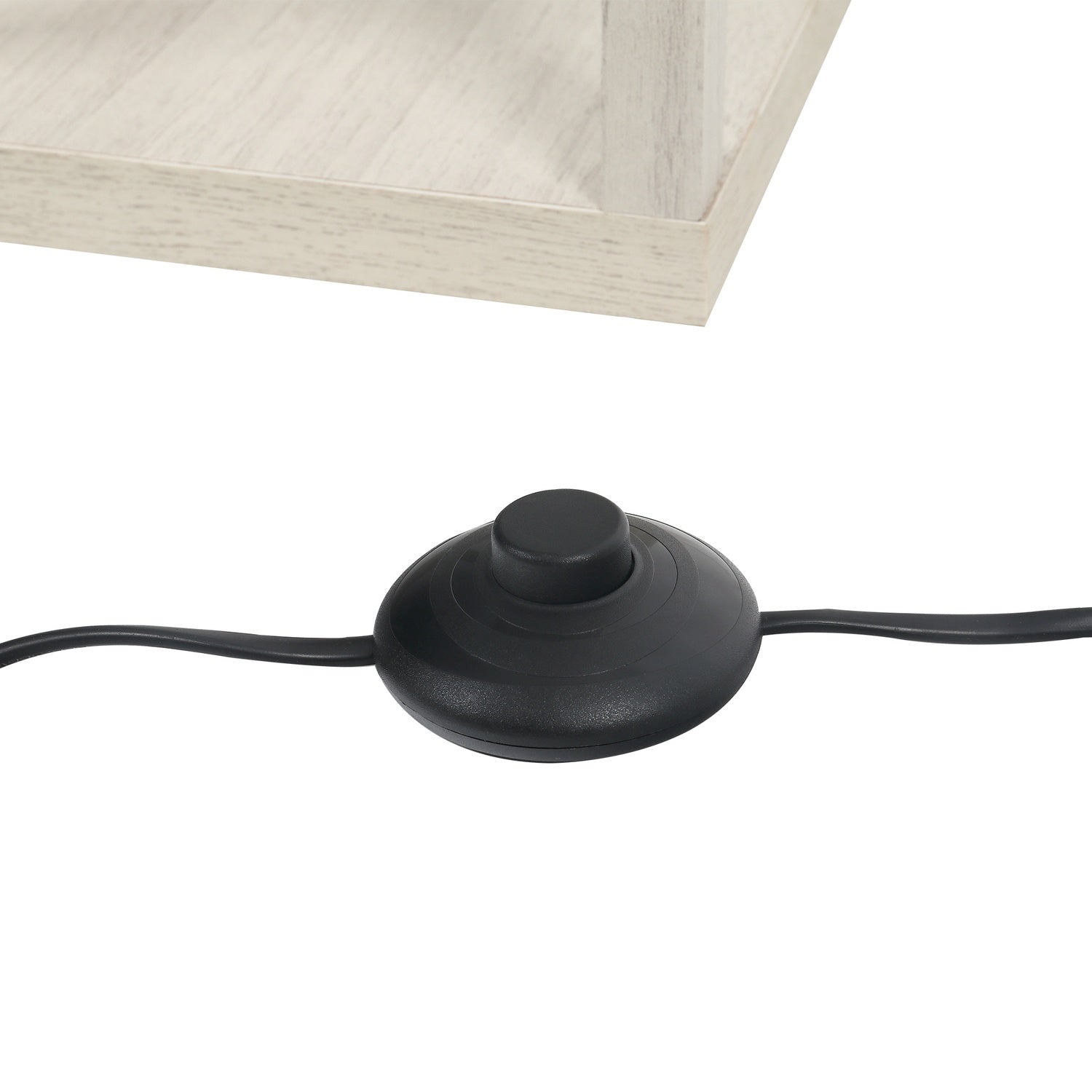 Golvlampa med hyllor – Ek och Vit, E27 40W, 160cm