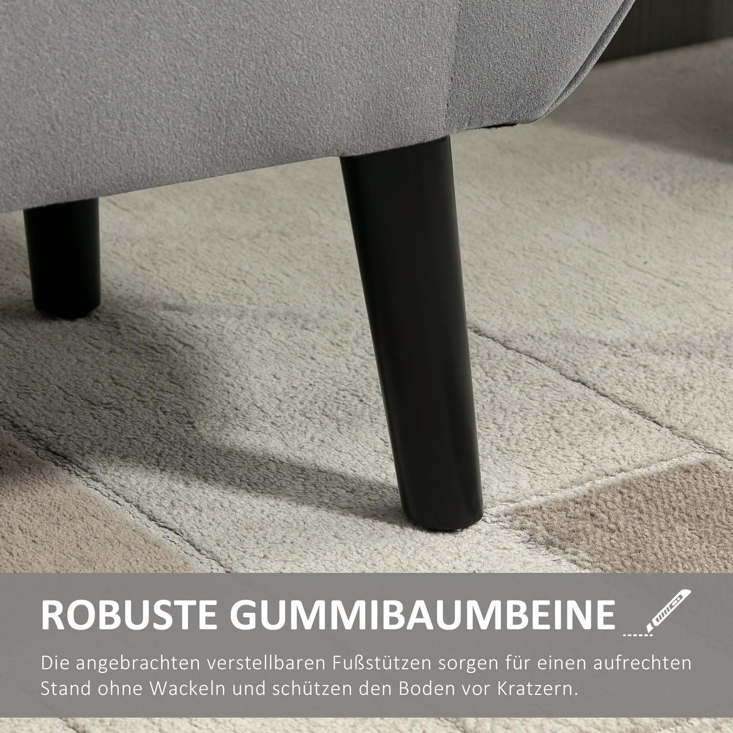 Grå Modern Förvaringsbänk – Sammet, 118x42x66 cm