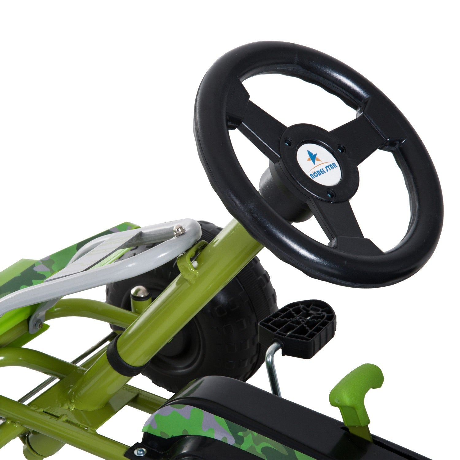 Green Pedal Go Kart för barn med justerbar sits och broms