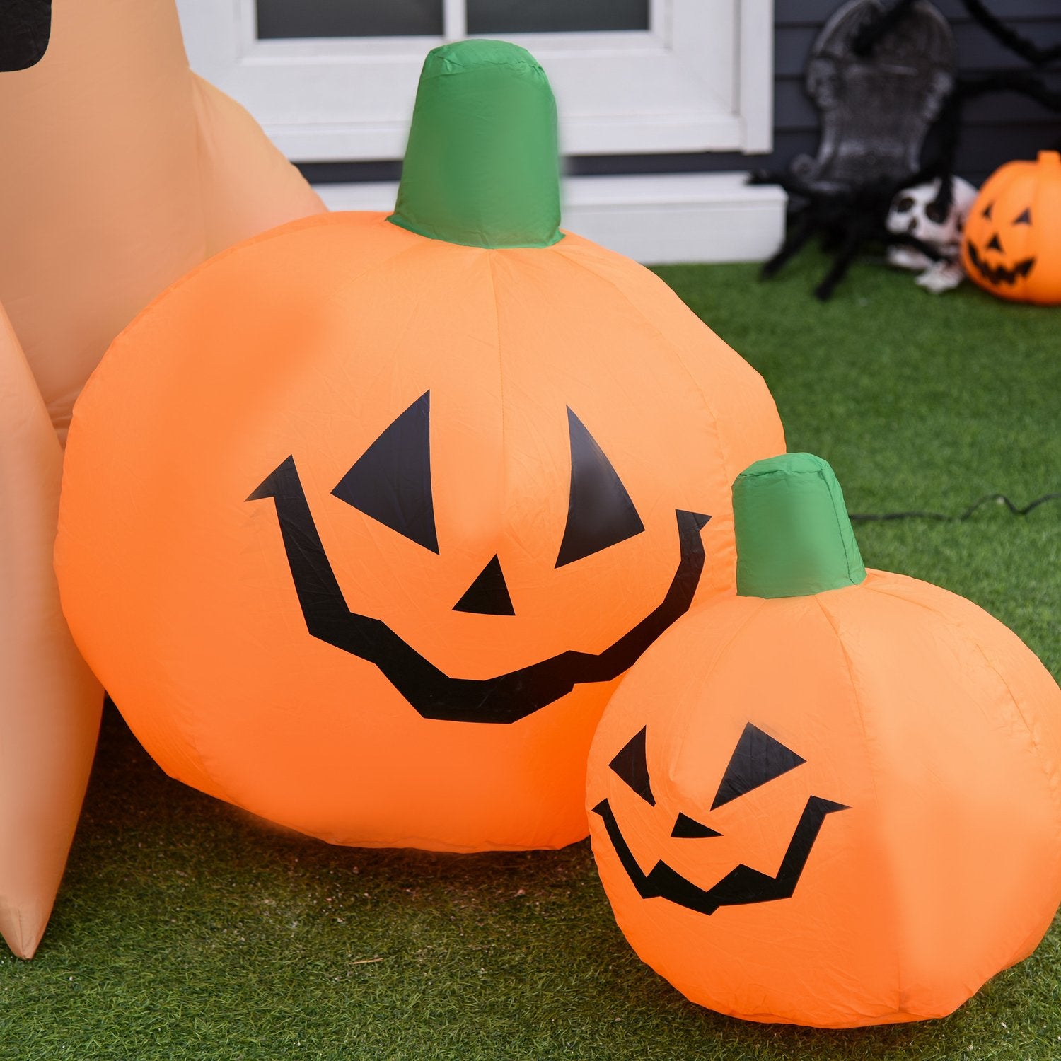 Halloween Uppblåsbar Ghost Light Up – 120/240 cm Dekoration