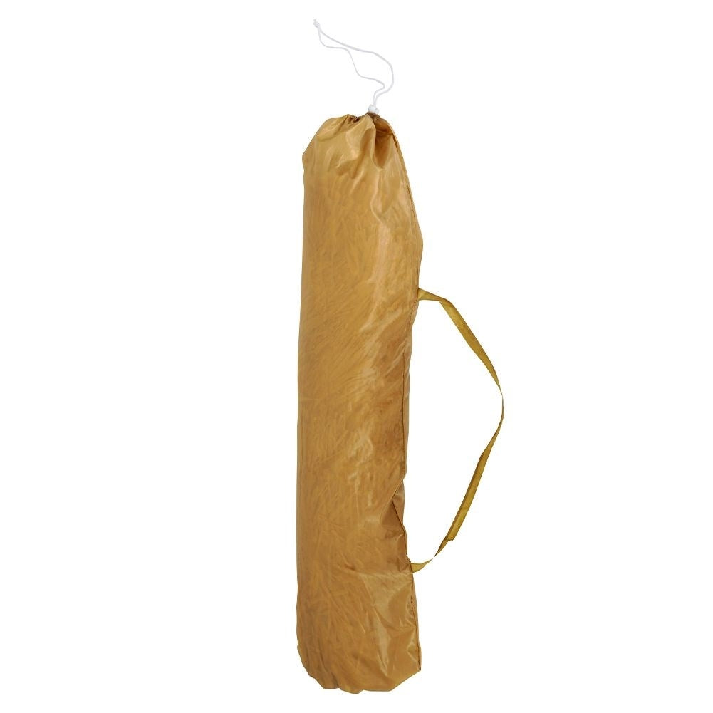 Hawaiianskt Paraply: Beige Raffia, 155 cm, Justerbar Lutning