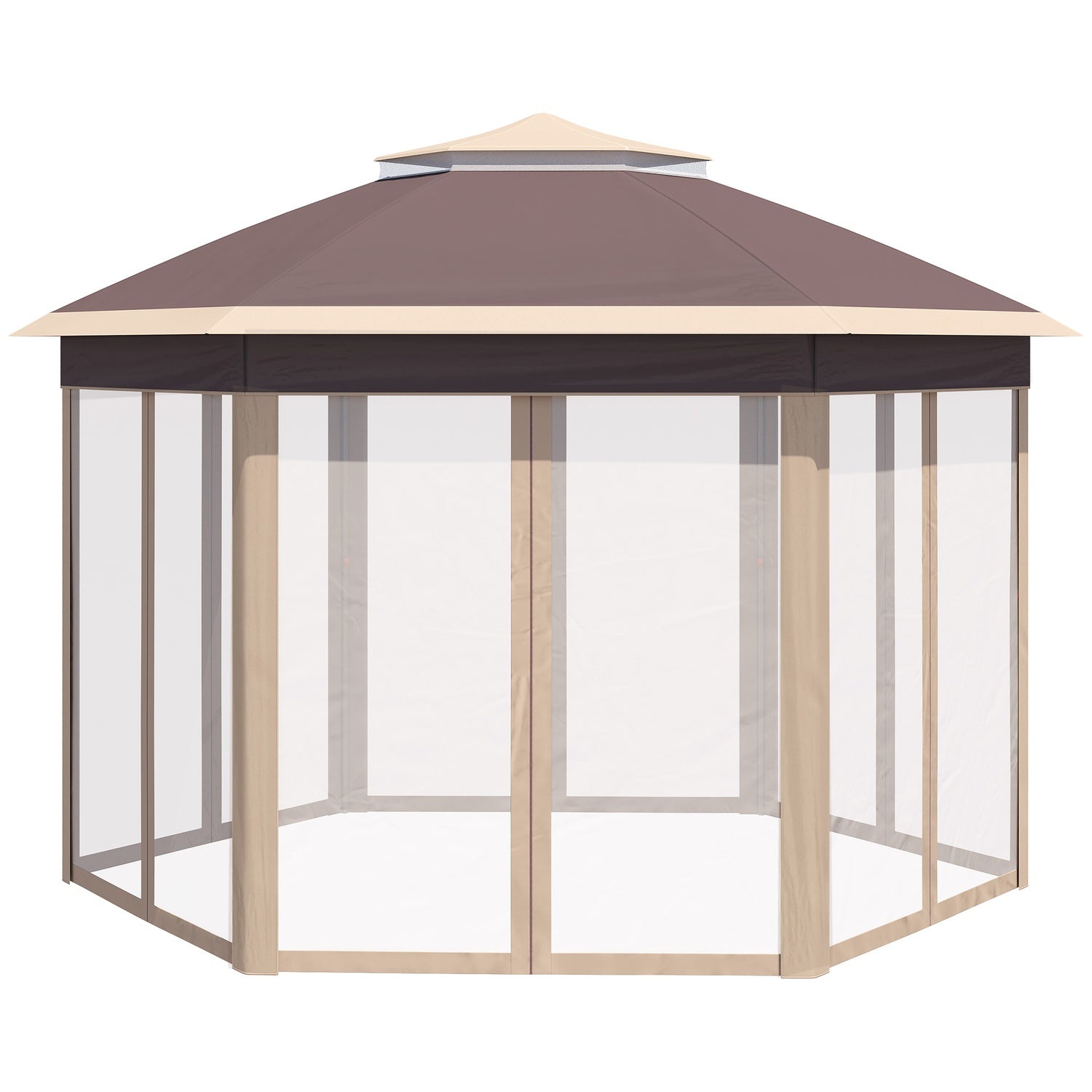 Hexagonal Pop-Up Garden Gazebo 4x4M med bärväska