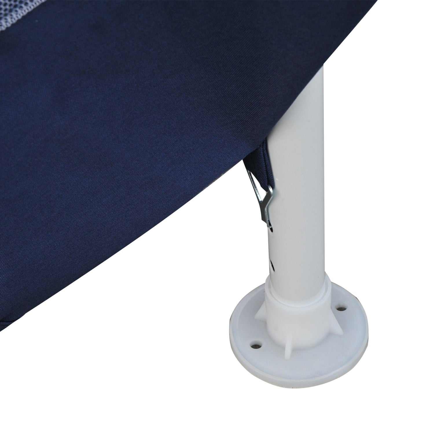 Hexagonal trädgårdspaviljong med myggnät – blå, 195x250x250 cm