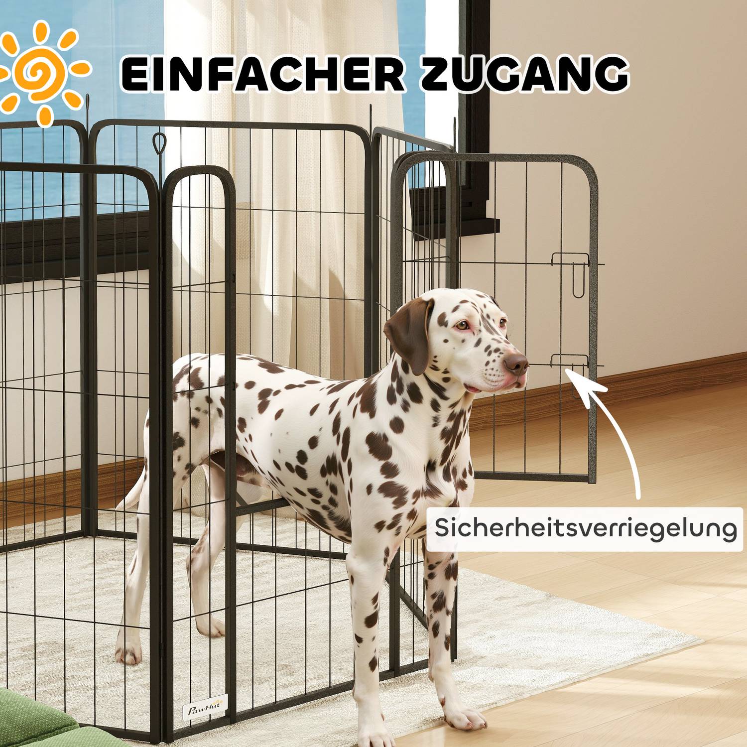 Hexagonal valplekhage – hopfällbar, 100 cm hög, utomhusbruk