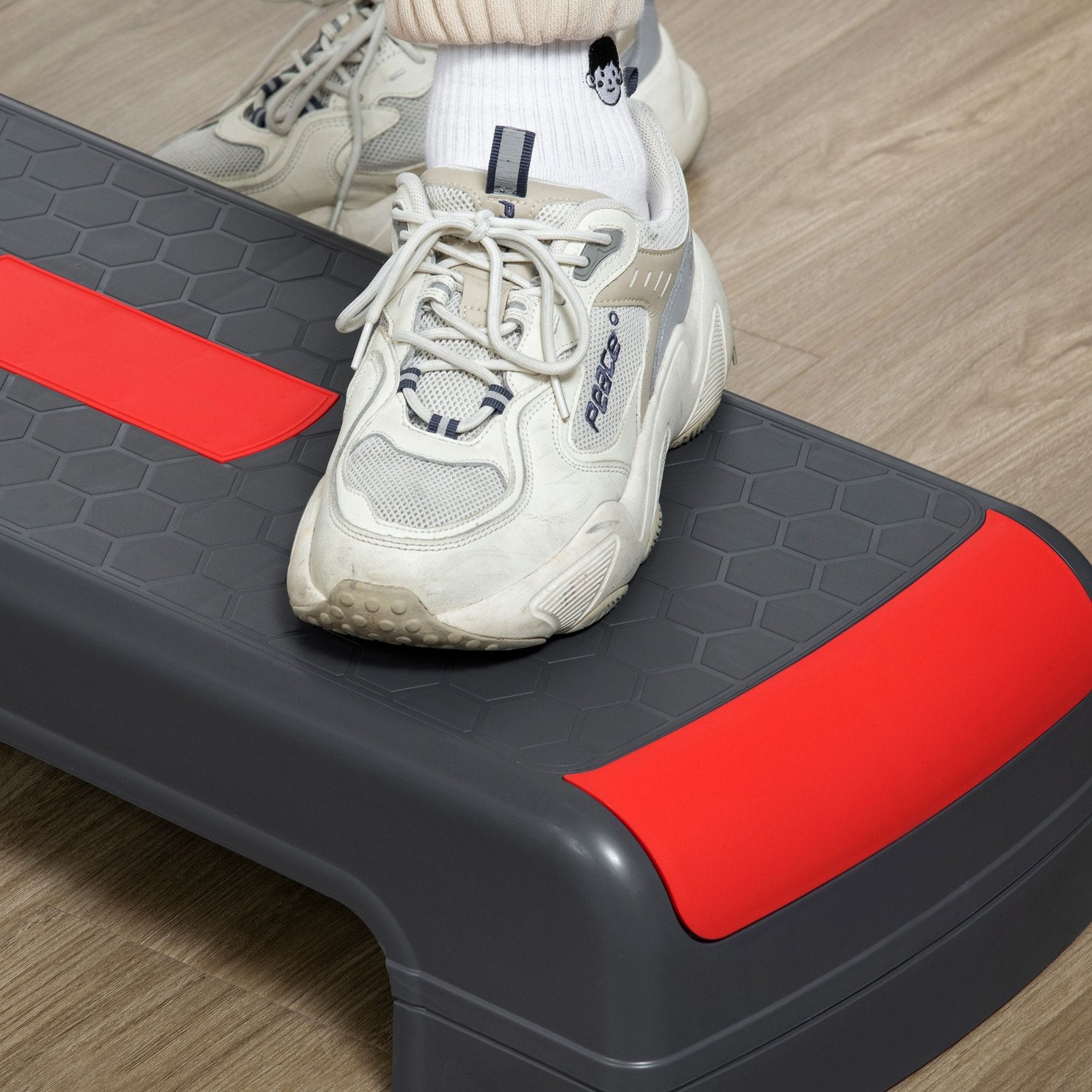 Höjdjusterbar Aerobic Step Board, 3 nivåer, 150 Kg Max