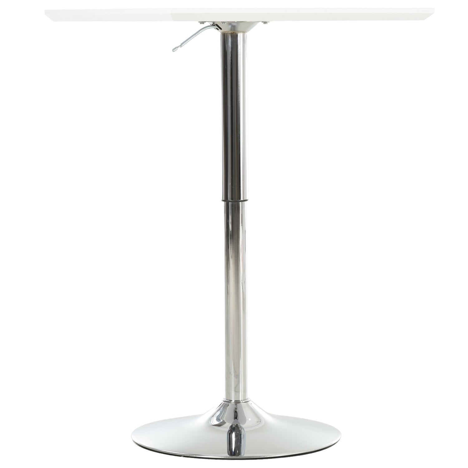 Höjdjusterbart Square Steel Bistrobord, 60x60 cm, Vit