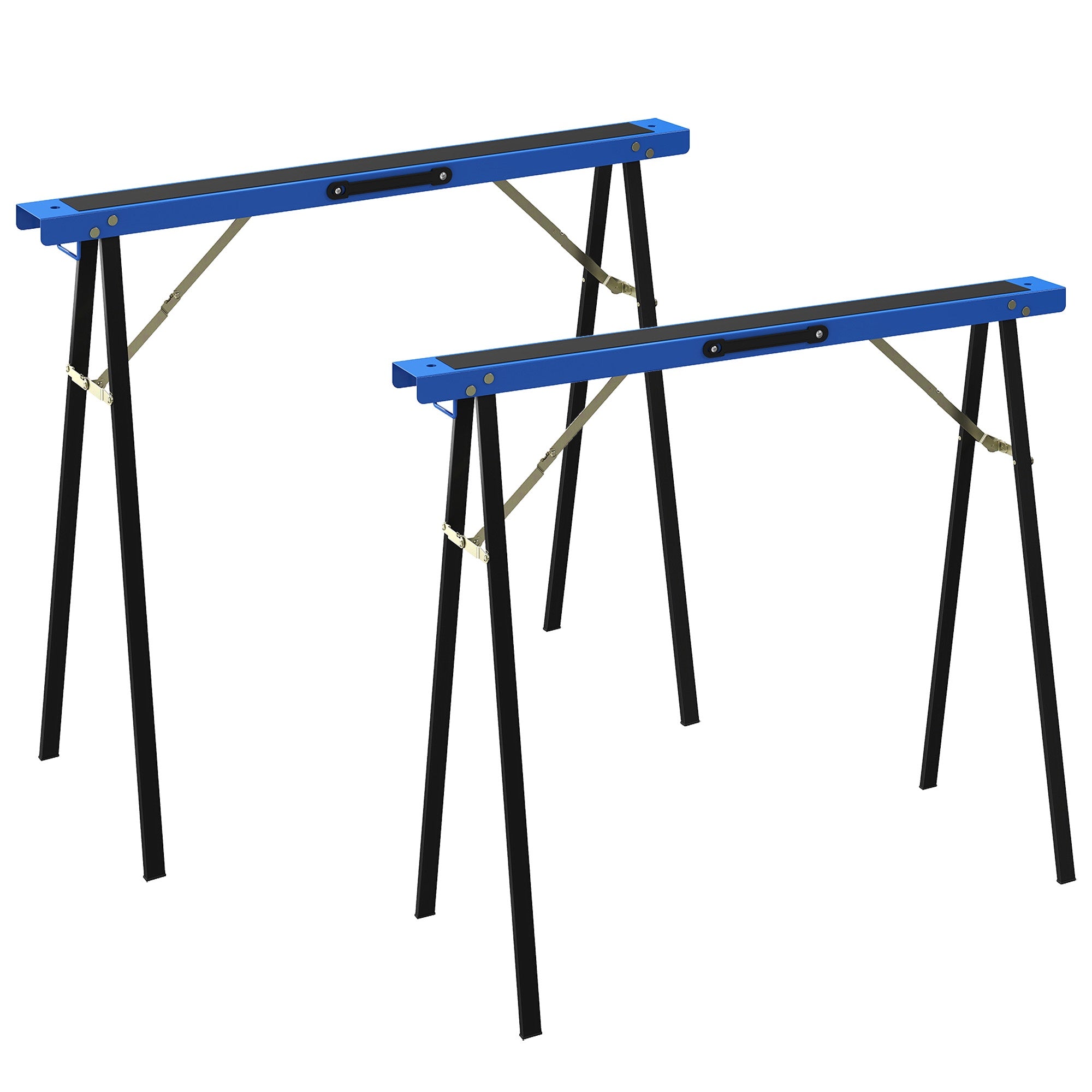 Hopfällbara metallsågbockar, set om 2, 350 kg kapacitet
