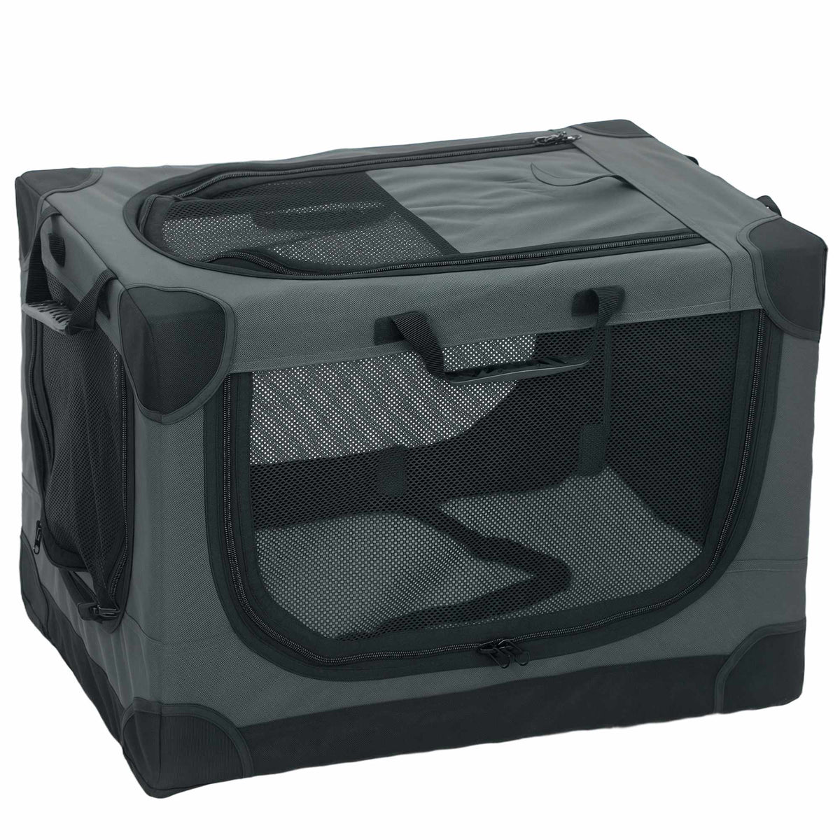 Sammenleggbar dyretransportbur, 600D Oxford, 60x42x43 cm
