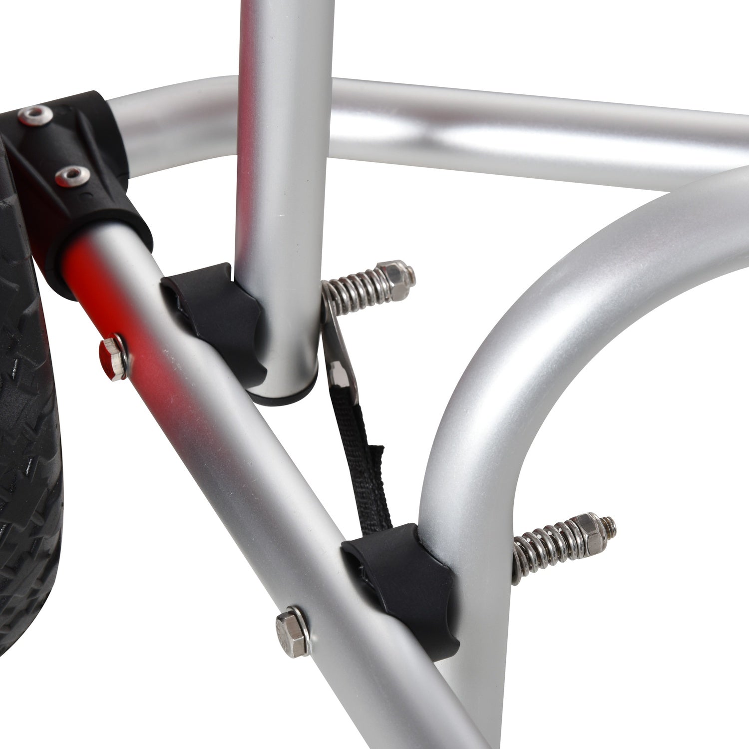 Hopfällbar kanot- och kajakvagn i aluminium med rem, PU-hjul