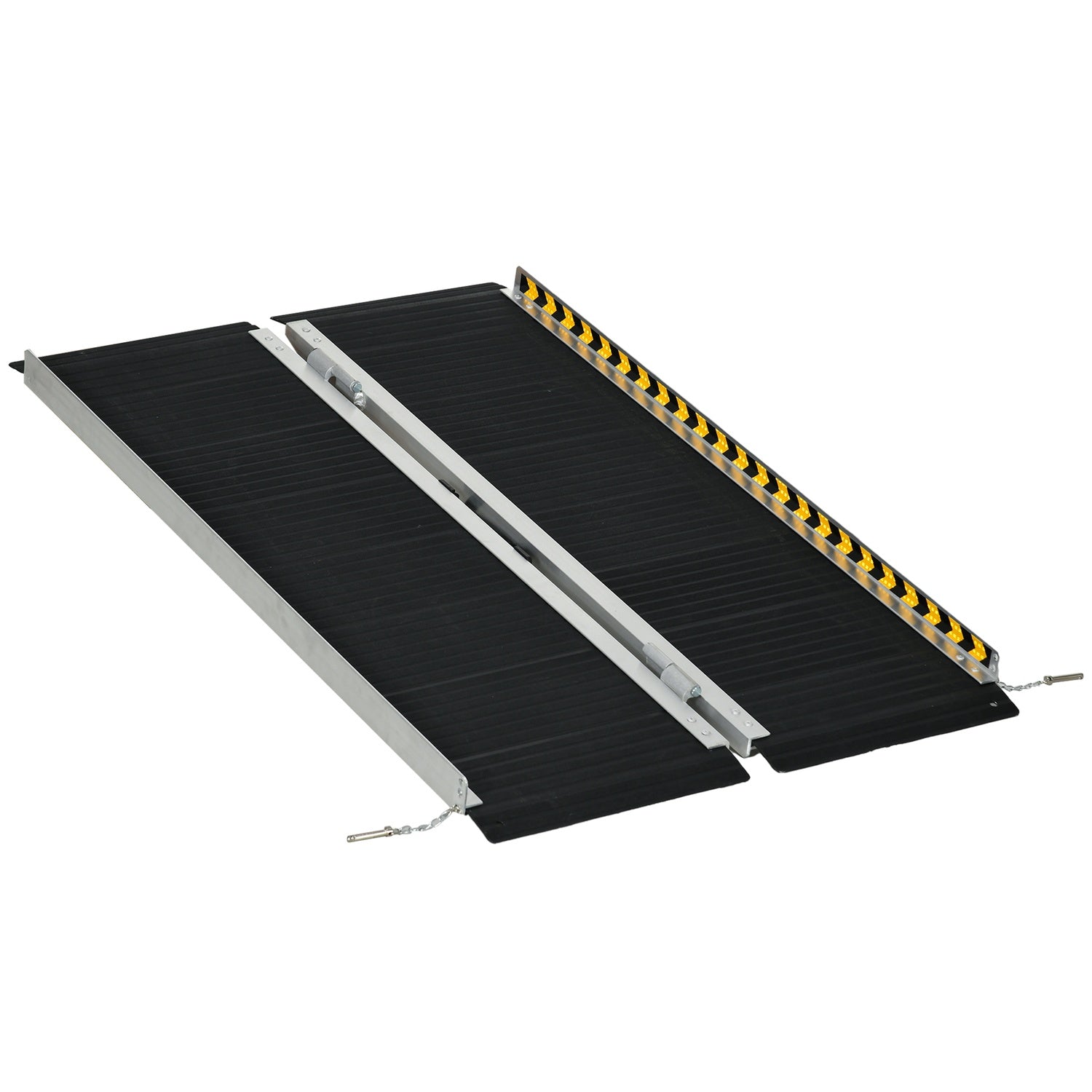 Hopfällbar rullstolsramp, halkfri yta, bärbar aluminium