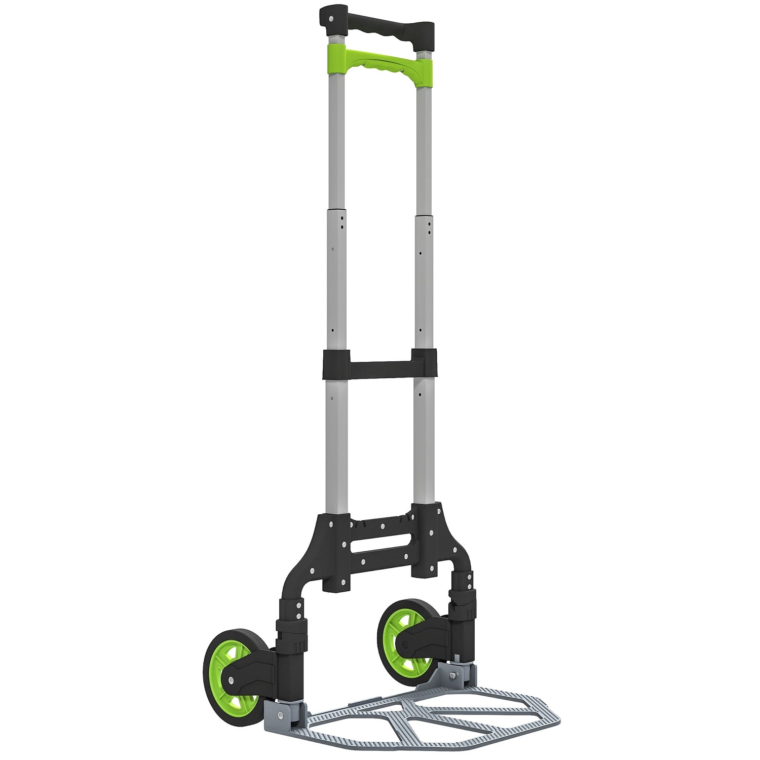 Hopfällbar säckvagn i aluminium, teleskophandtag, 100 cm