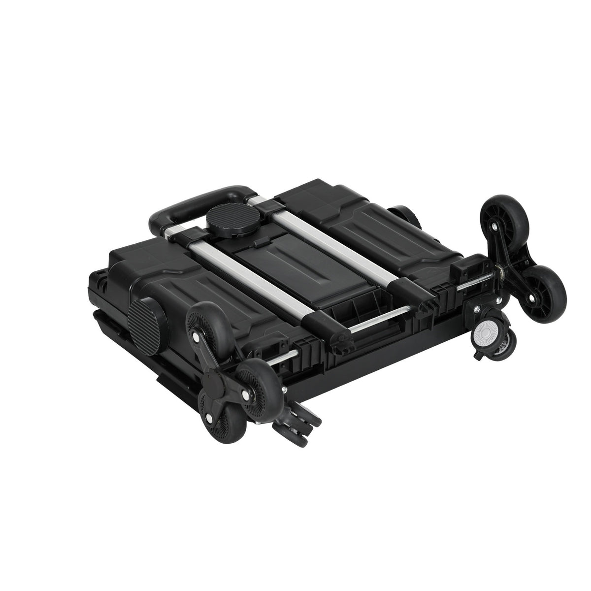 Sammenleggbar handlekurv, kapasitet på 80 kg, trappeklatrer
