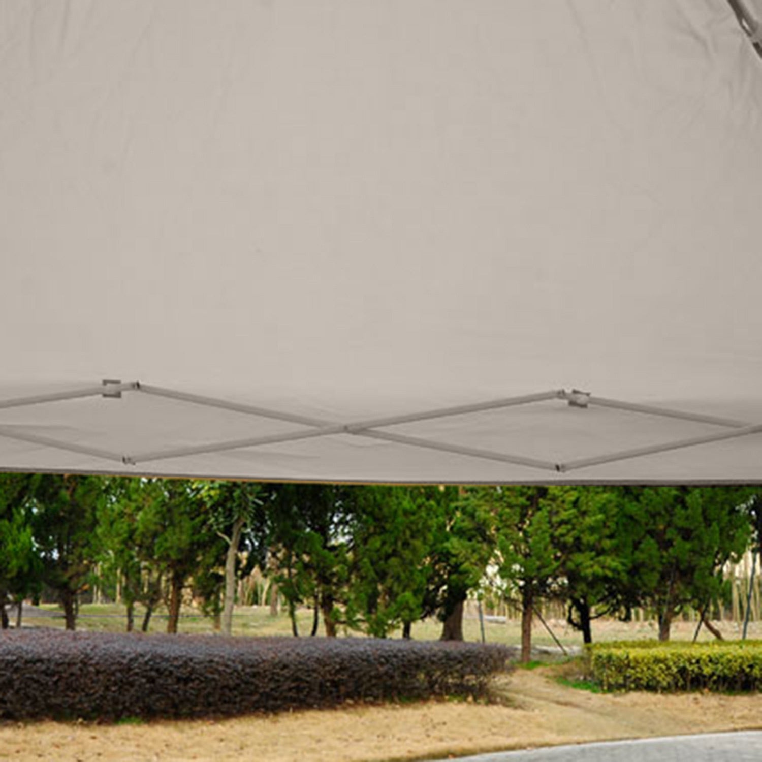 Hopfällbart Gazebo-tält med sidoväggar, Bärväska, 3x3M Beige